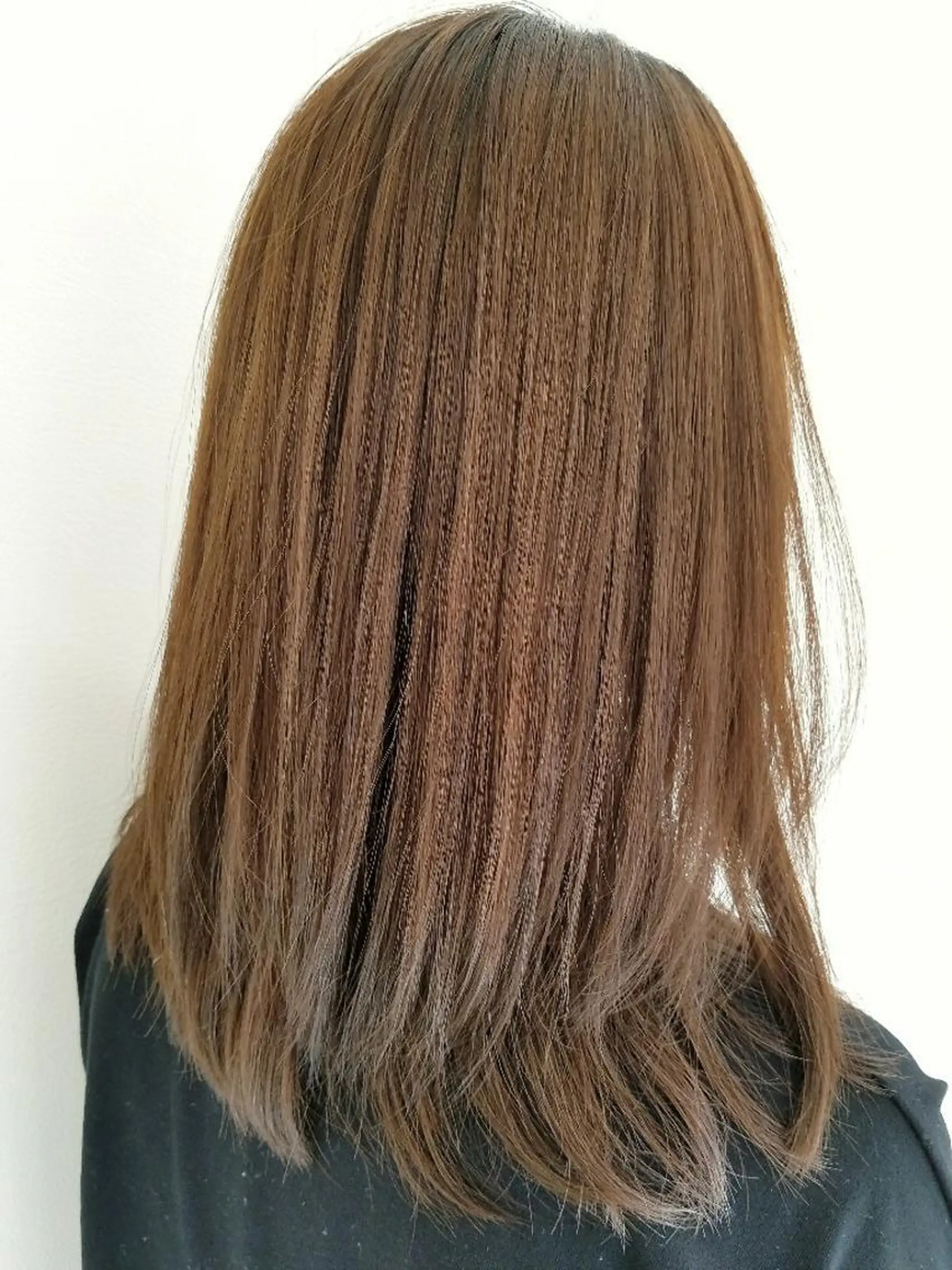 セミロング パーマ ストレートパーマ 髪質改善/ハイライト 小林秀樹のヘアスタイル