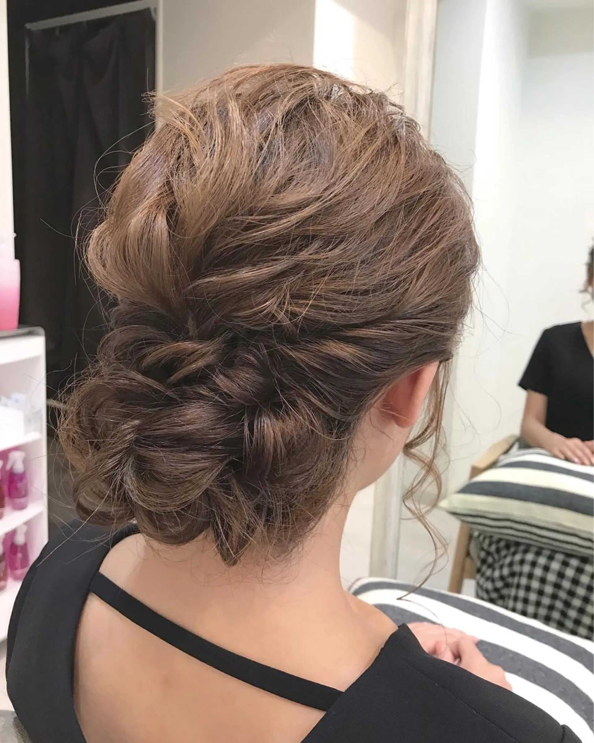 ロング ヘアアレンジ 結婚式・ブライダル ALVAREZ BARBER SHOP所属・takebuchi harukaのヘアスタイル