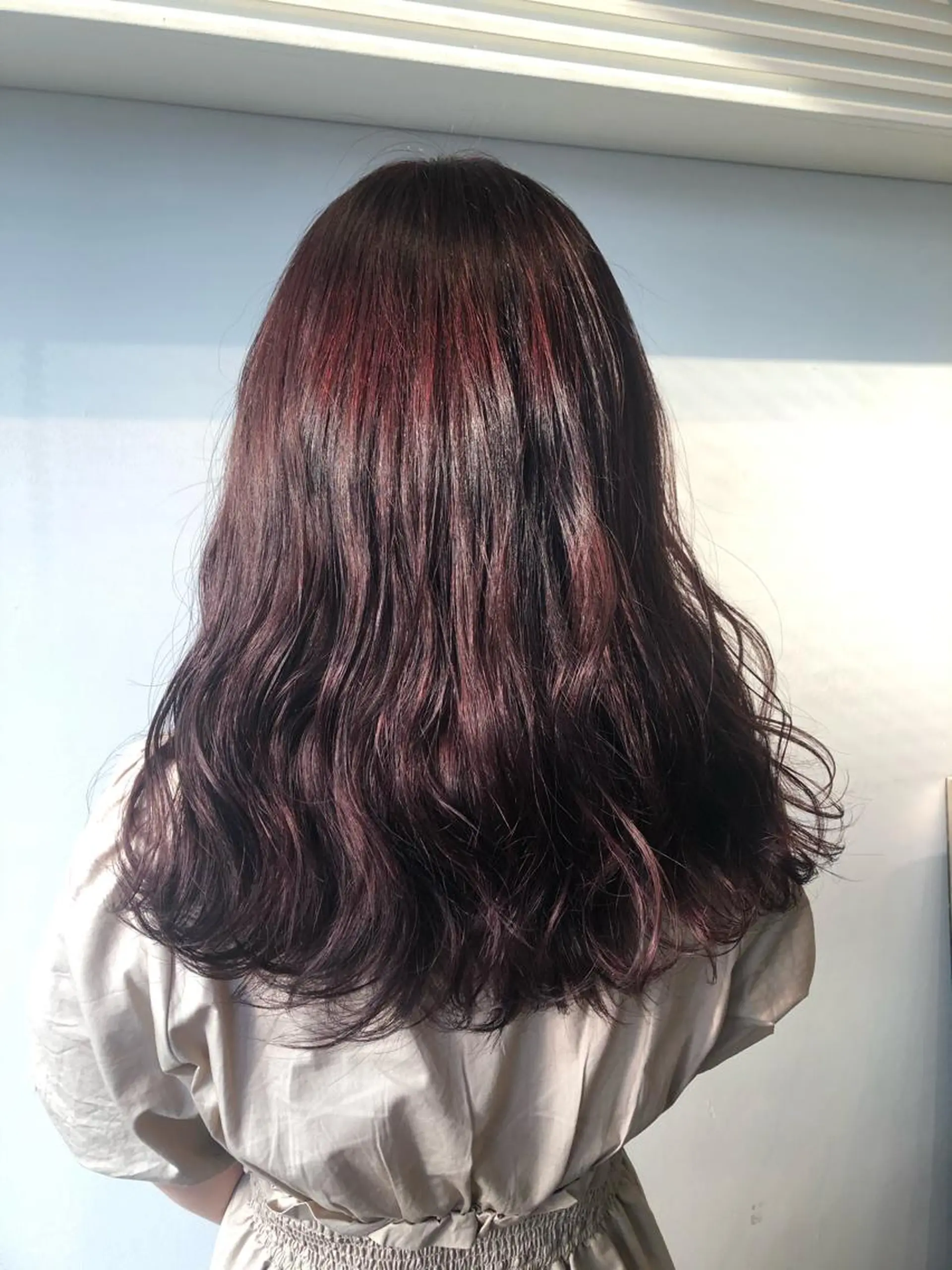 セミロング カラー ピンクカラー バイオレットカラー 💐パーソナルカラー /市橋加菜💐のヘアスタイル