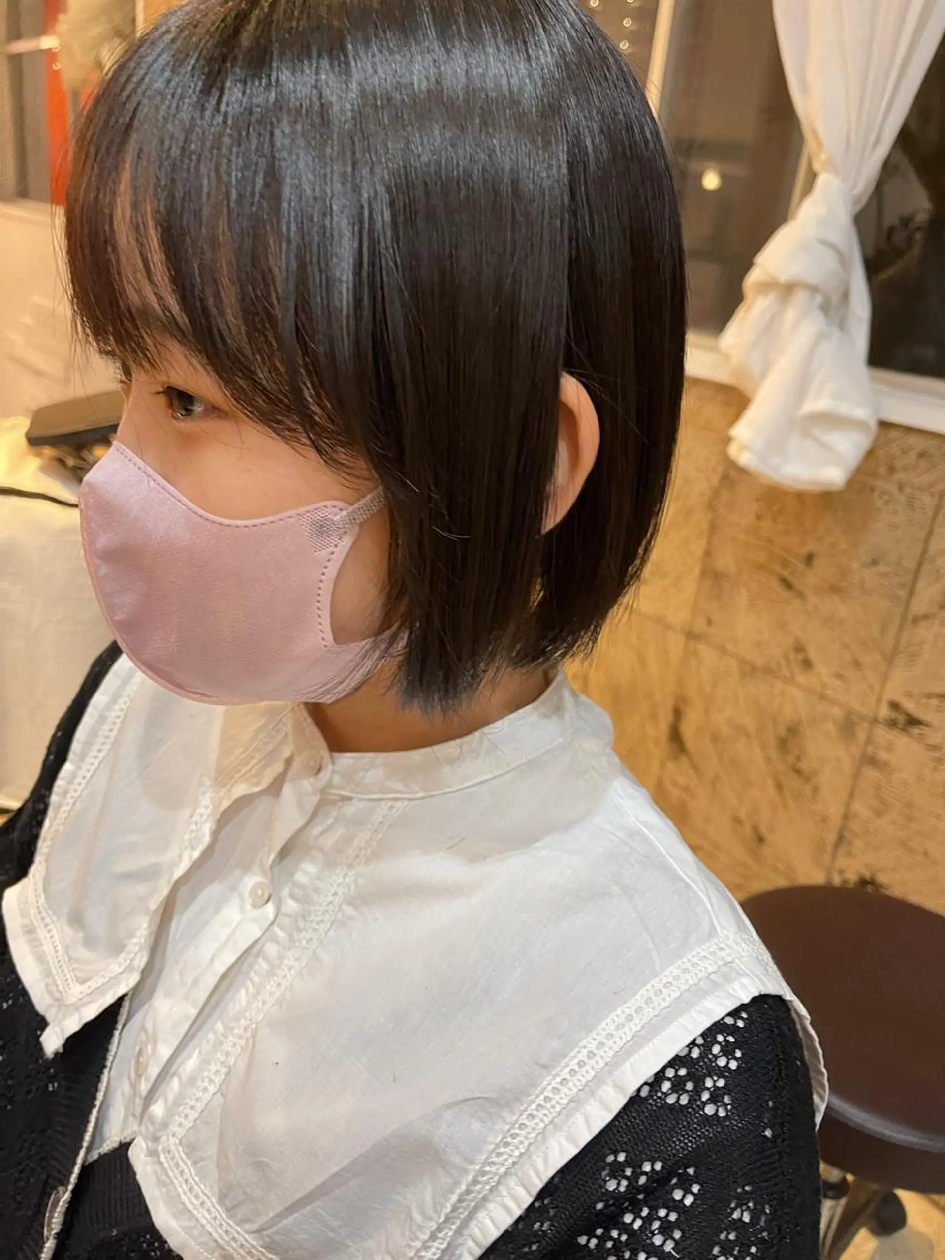ショート サイドバング カット ヘアカラー トリートメント 【AMANEQ】 yuka🦋のヘアスタイル