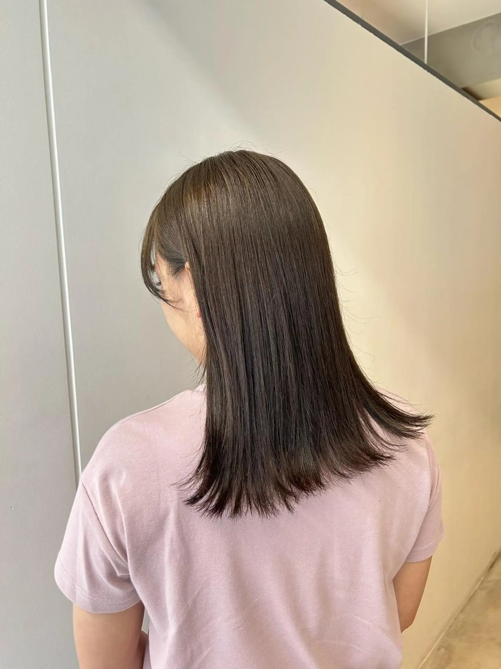 ミディアム カラー 韓国girly hikariのヘアスタイル
