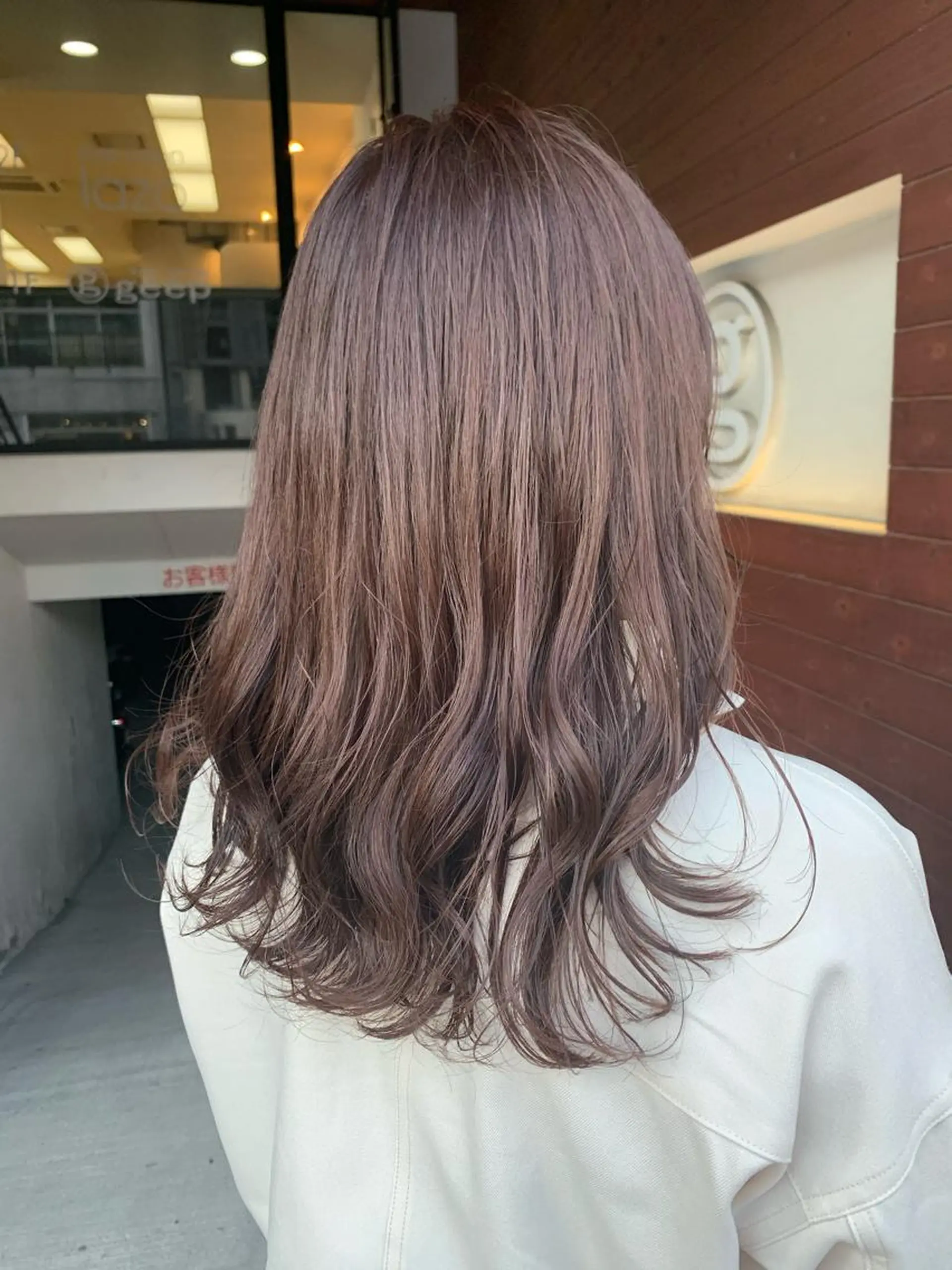 ロング カラー ブラウンカラー ココアブラウン カット ヘアカラー トリートメント IORI #韓国ヘア#髪質改善のヘアスタイル