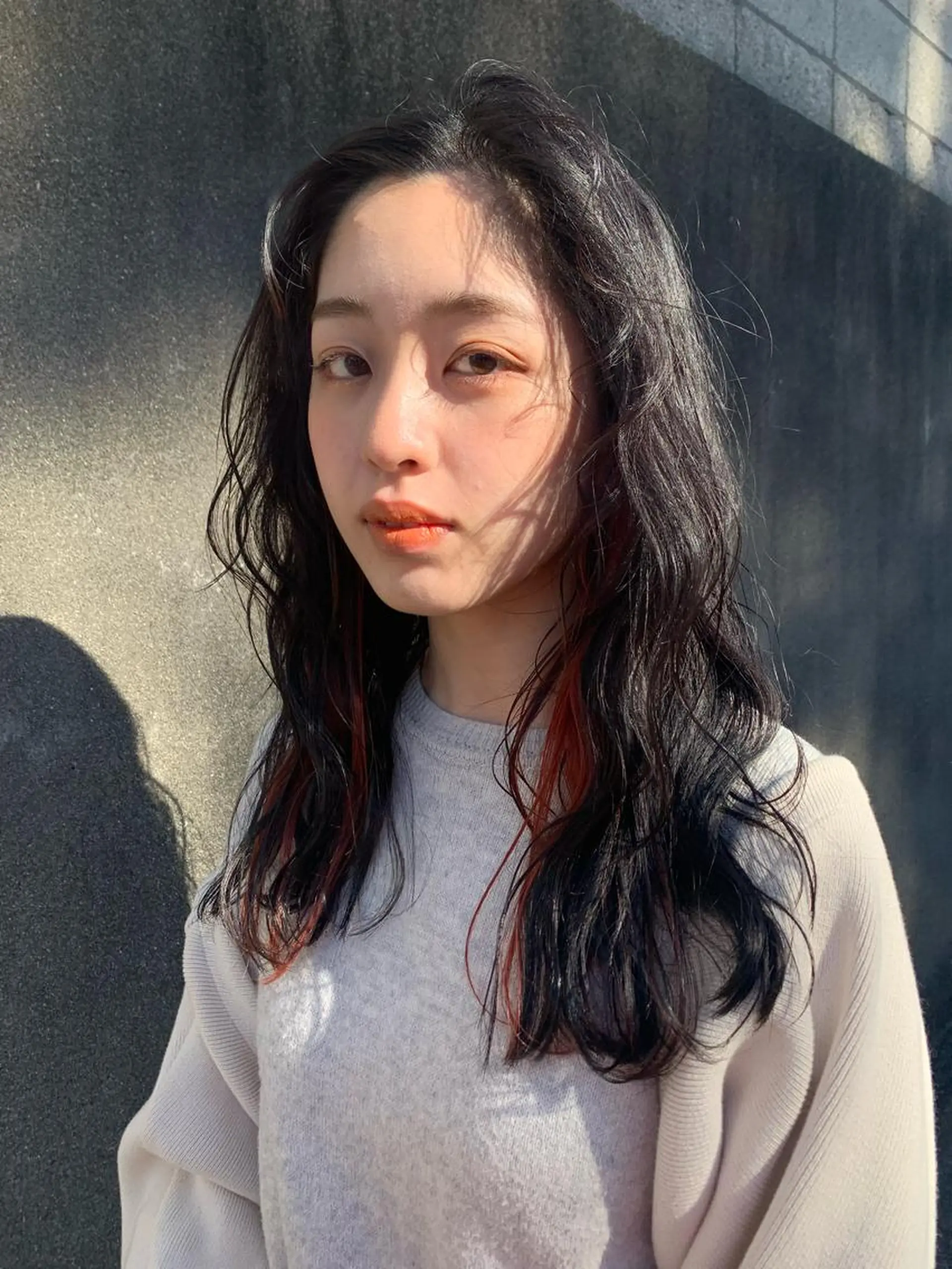 ロング カラー カット ヘアカラー SABO 🪴岡田知佳のヘアスタイル