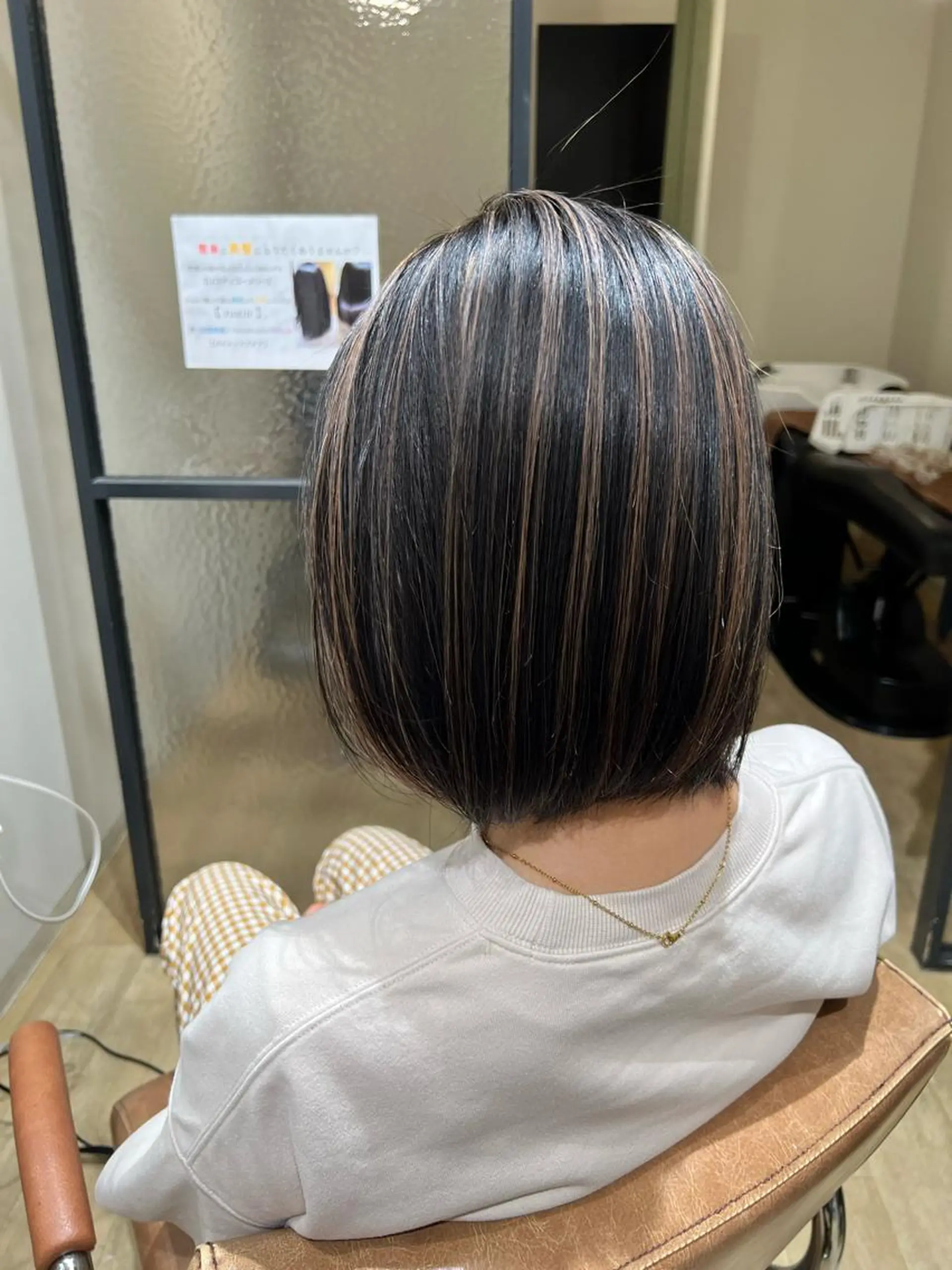 ミディアム カット ヘアカラー 藤井 雄大のヘアスタイル