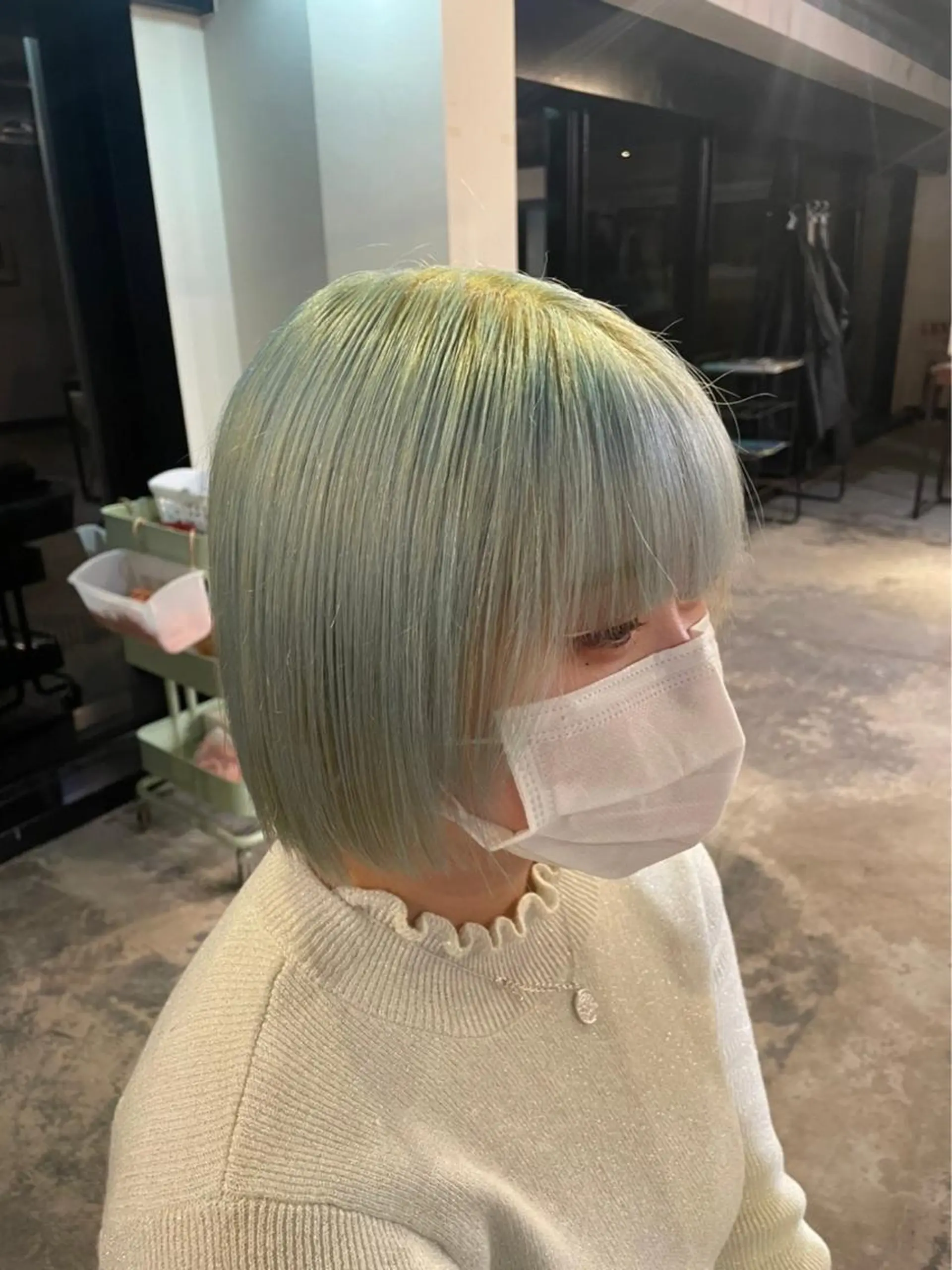 ショート カラー ブルーカラー ヘアカラー Go today  シェアサロン札幌nix店所属・海外スタイル✂︎ ✂︎sunのヘアスタイル