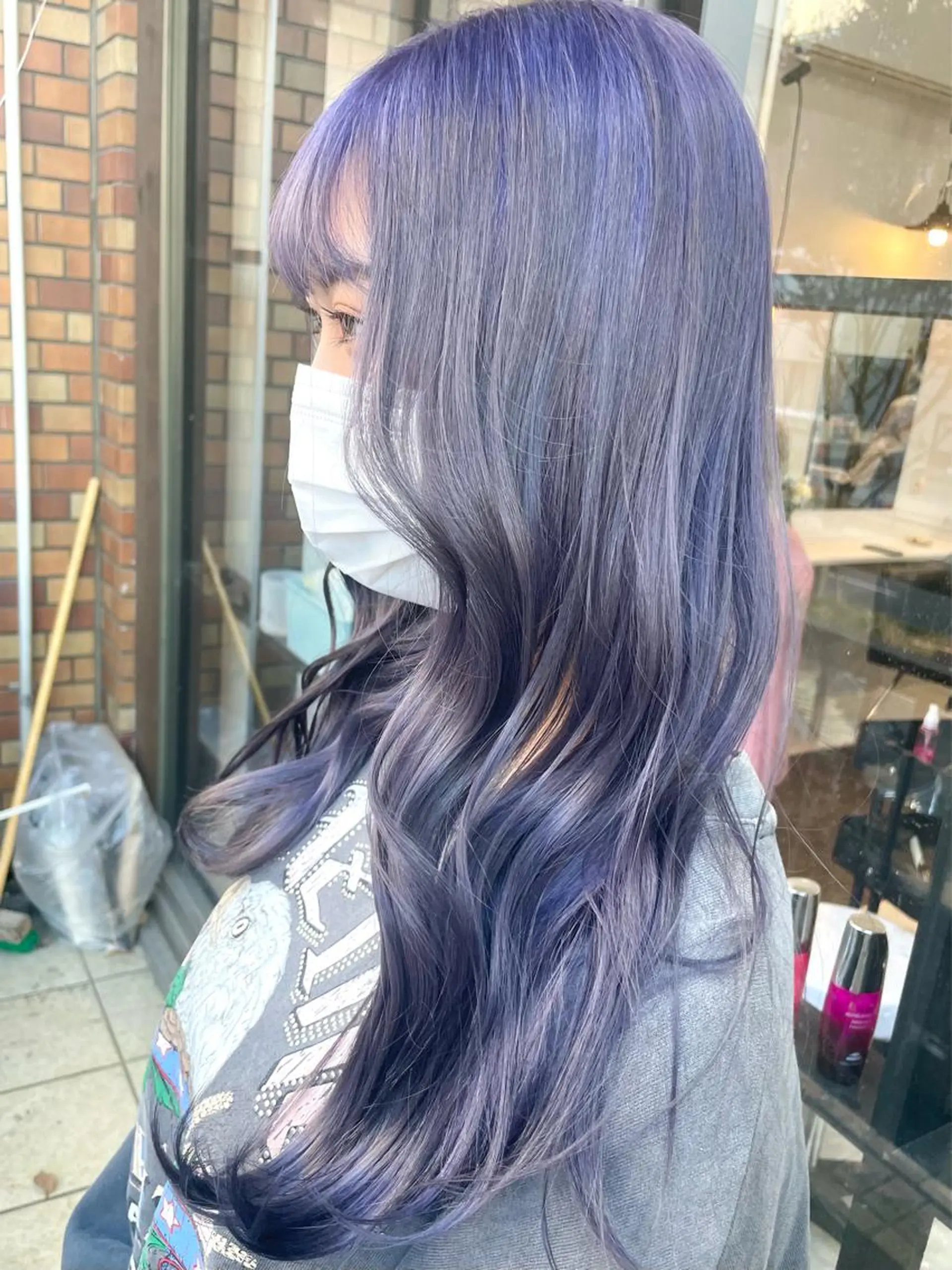 ミディアム シールエクステ くびれヘア エクステ ハイライト 髪質改善 ヘアカラー 🦋高瀬寛菜🦋 韓国/ブリーチのヘアスタイル