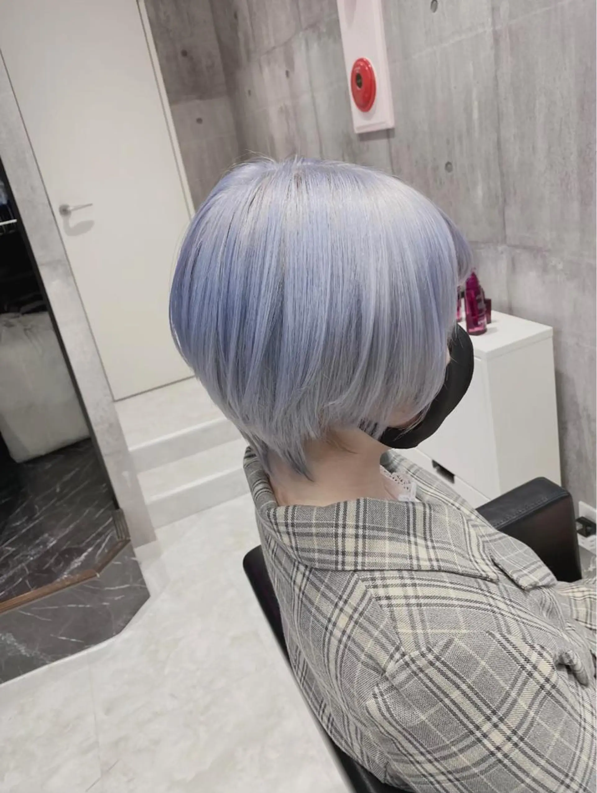 ショート カラー ヘアアレンジ アッシュ アッシュグレー アッシュグレージュ バレイヤージュ ミストバング カット 縮毛矯正 トリートメント 似合わせヘア💎 Ÿutóのヘアスタイル