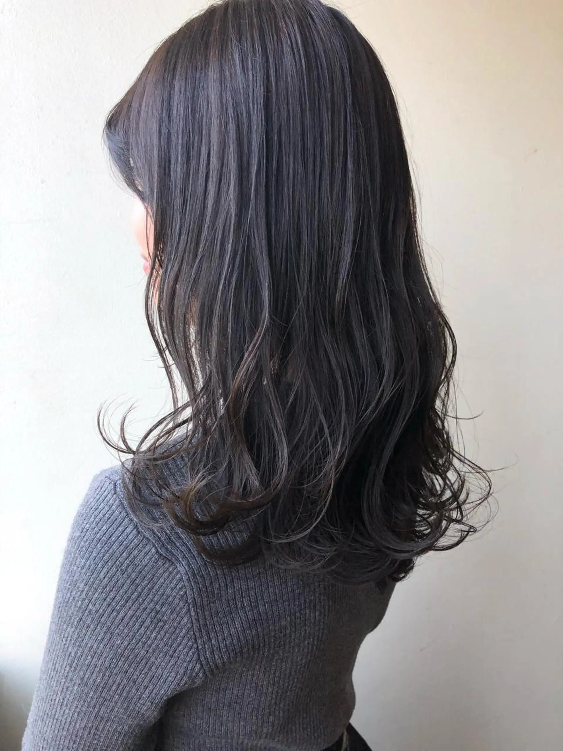 セミロング カラー アッシュ 透明感カラー バイオレットカラー ヘアカラー 🌻韓国風ヘア🌻 ✨🌷ナナコ🌷のヘアスタイル