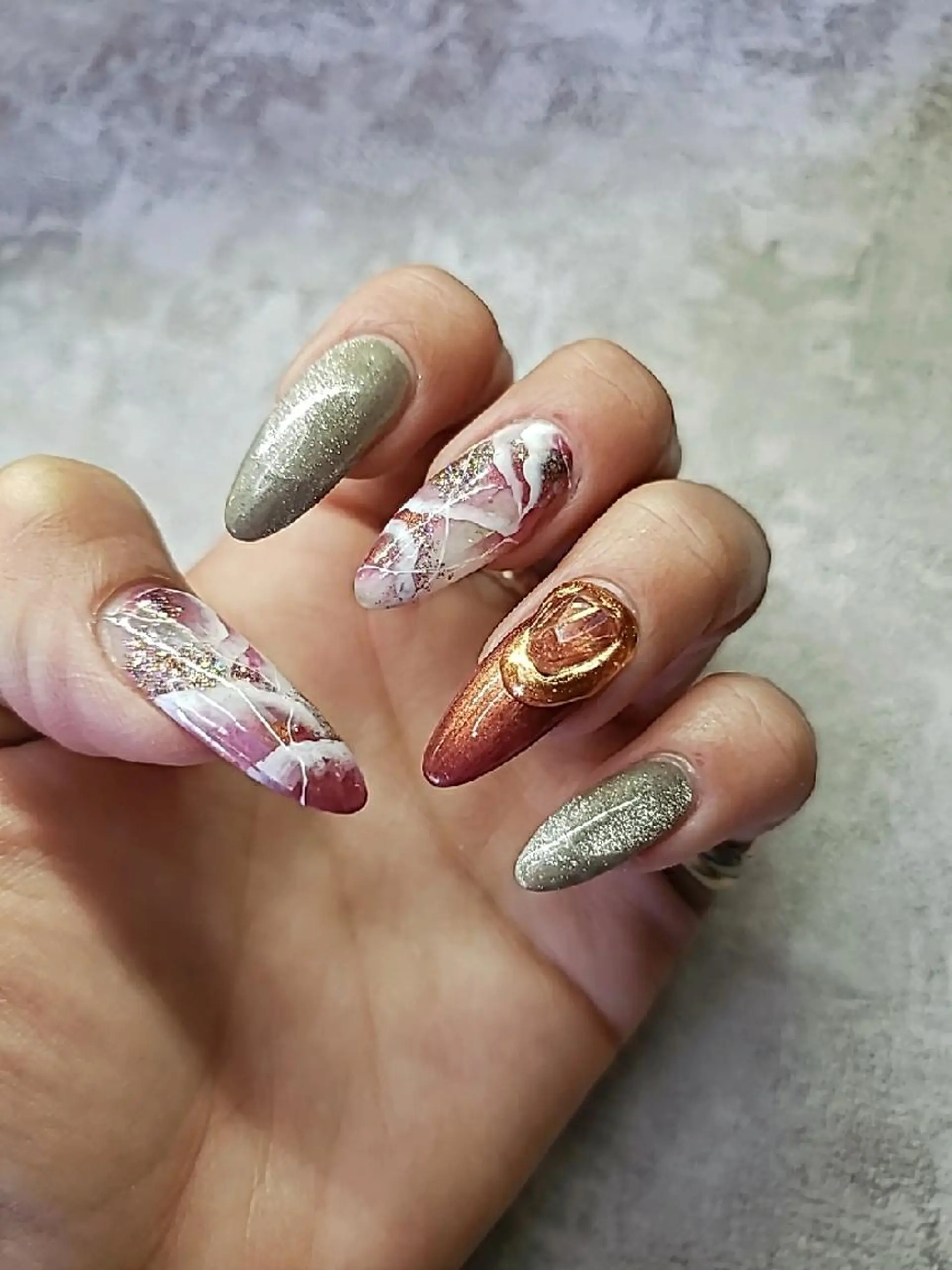 ネイル ジェルネイル ニュアンスネイル パラジェル Nail Allure(ネイル アルーア)所属・Nail Allureのネイルデザイン