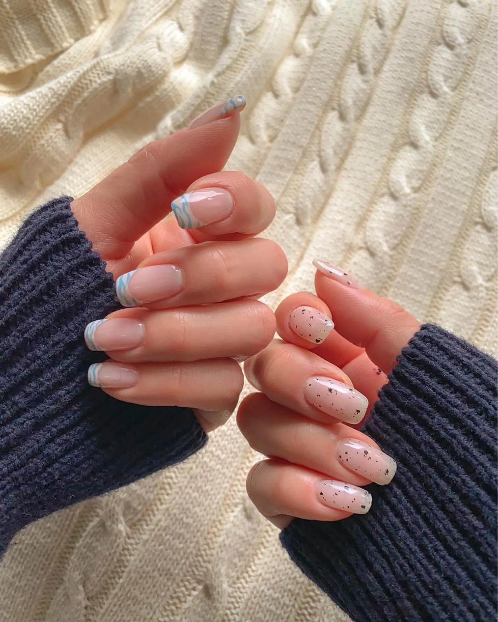 ネイル アニマル柄 フレンチネイル ハンドネイル 表参道colore所属・表参道colore店 REICAのネイルデザイン