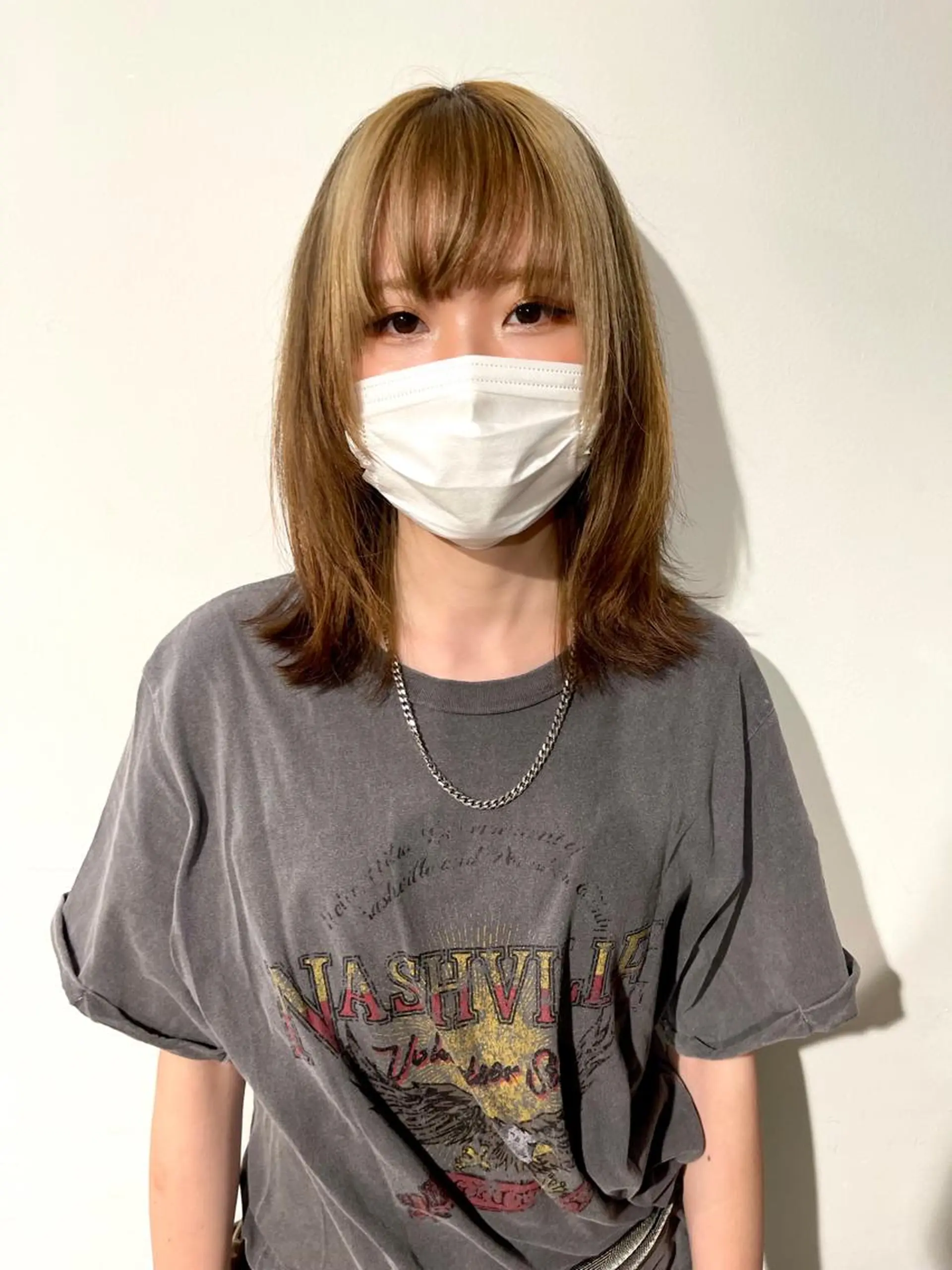 ミディアム 外国人風カラー ハイライト レイヤーカット 似合わせカット ウルフカット メンズケアブリーチ 特化🔥村田のヘアスタイル