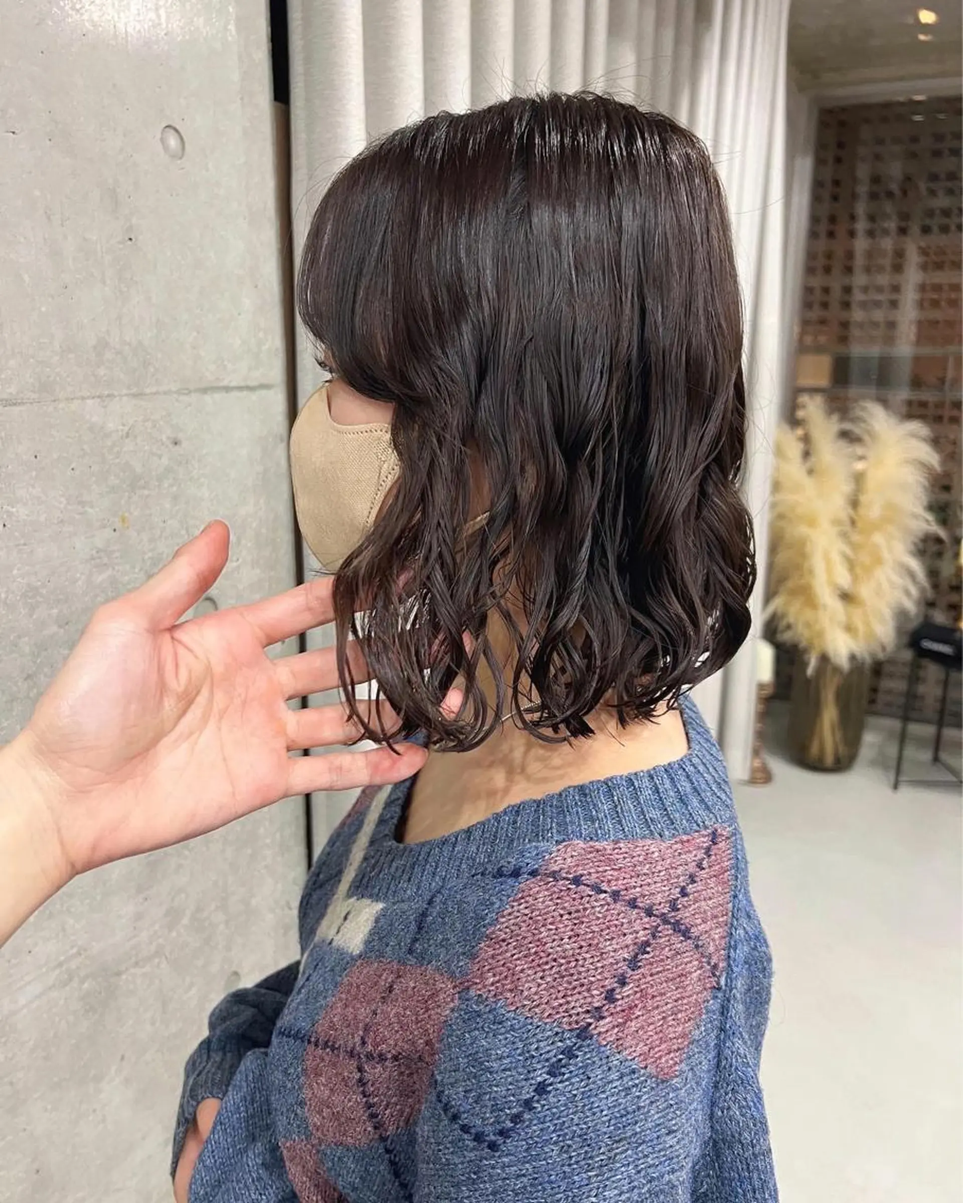 パーマ ボブパーマコテ巻き風 パーマNo1深江秀平のヘアスタイル