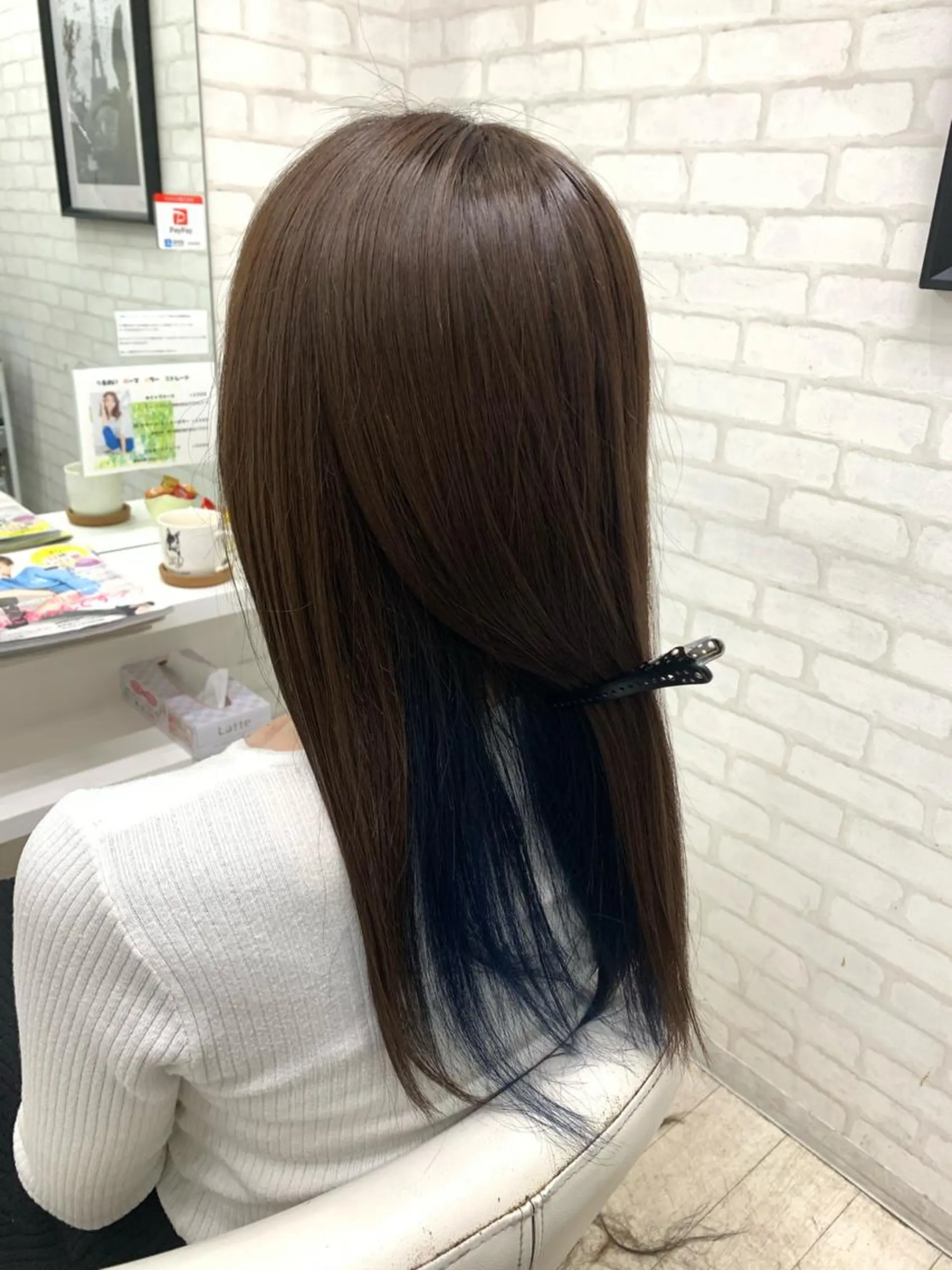 ロング カラー 大橋 一智のヘアスタイル