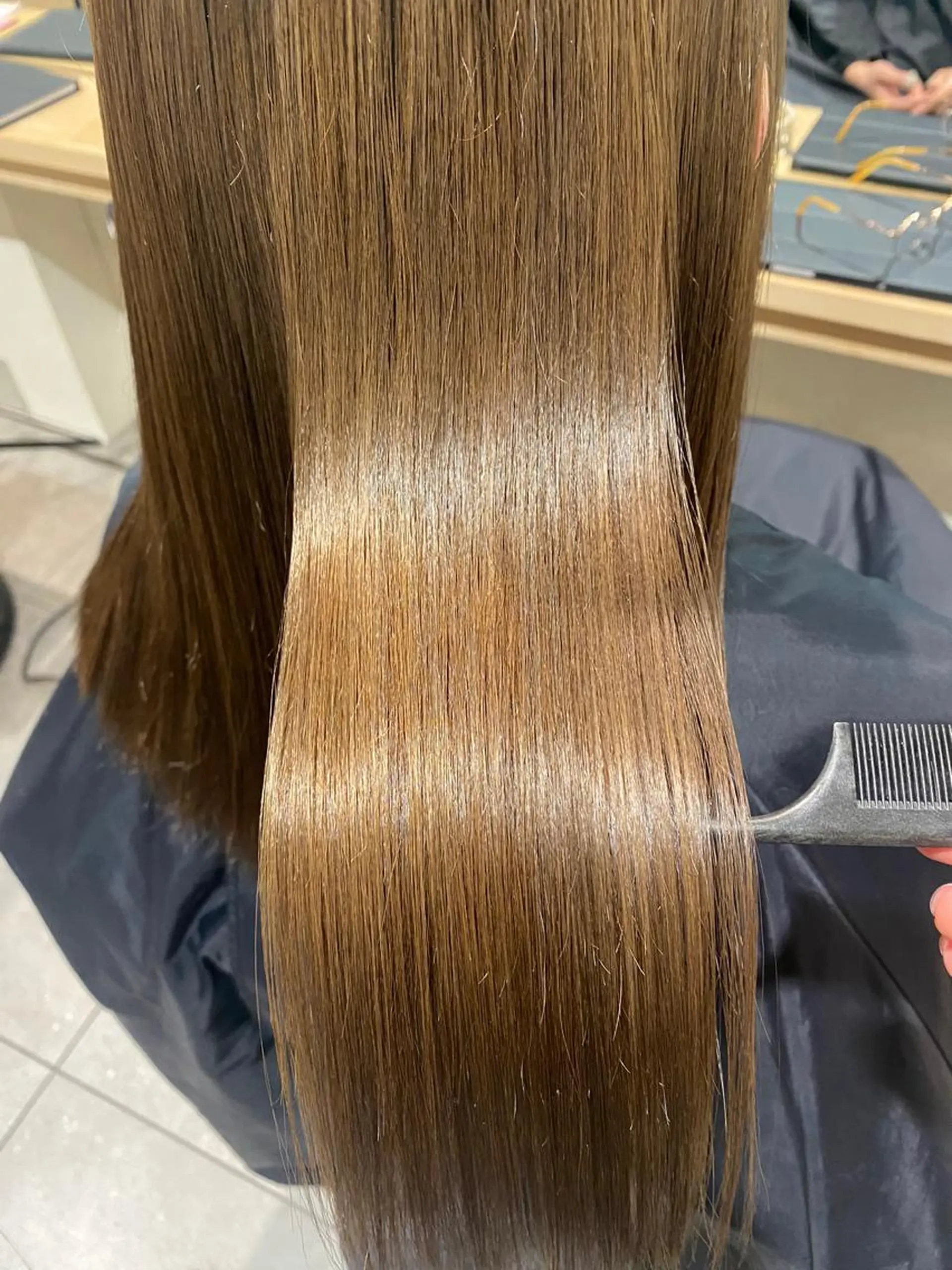 ロング カラー カット 縮毛矯正 トリートメント マンツーマン施術🌷 透明感/HIKARIのヘアスタイル