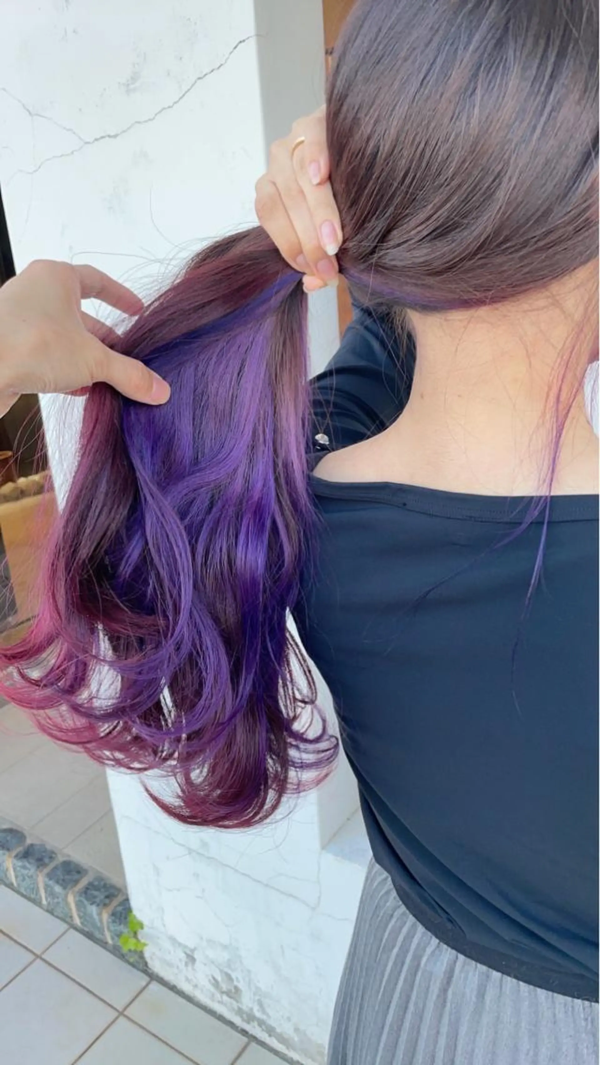 ロング カラー ヘアカラー トリートメント 具志 正太のヘアスタイル