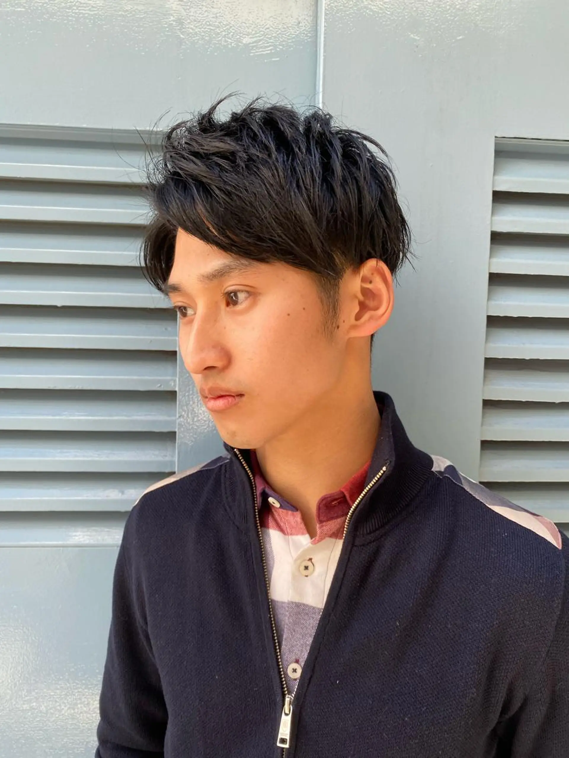 ショート メンズ soigné所属・白髪ぼかし 髪質改善カラーESAのヘアスタイル