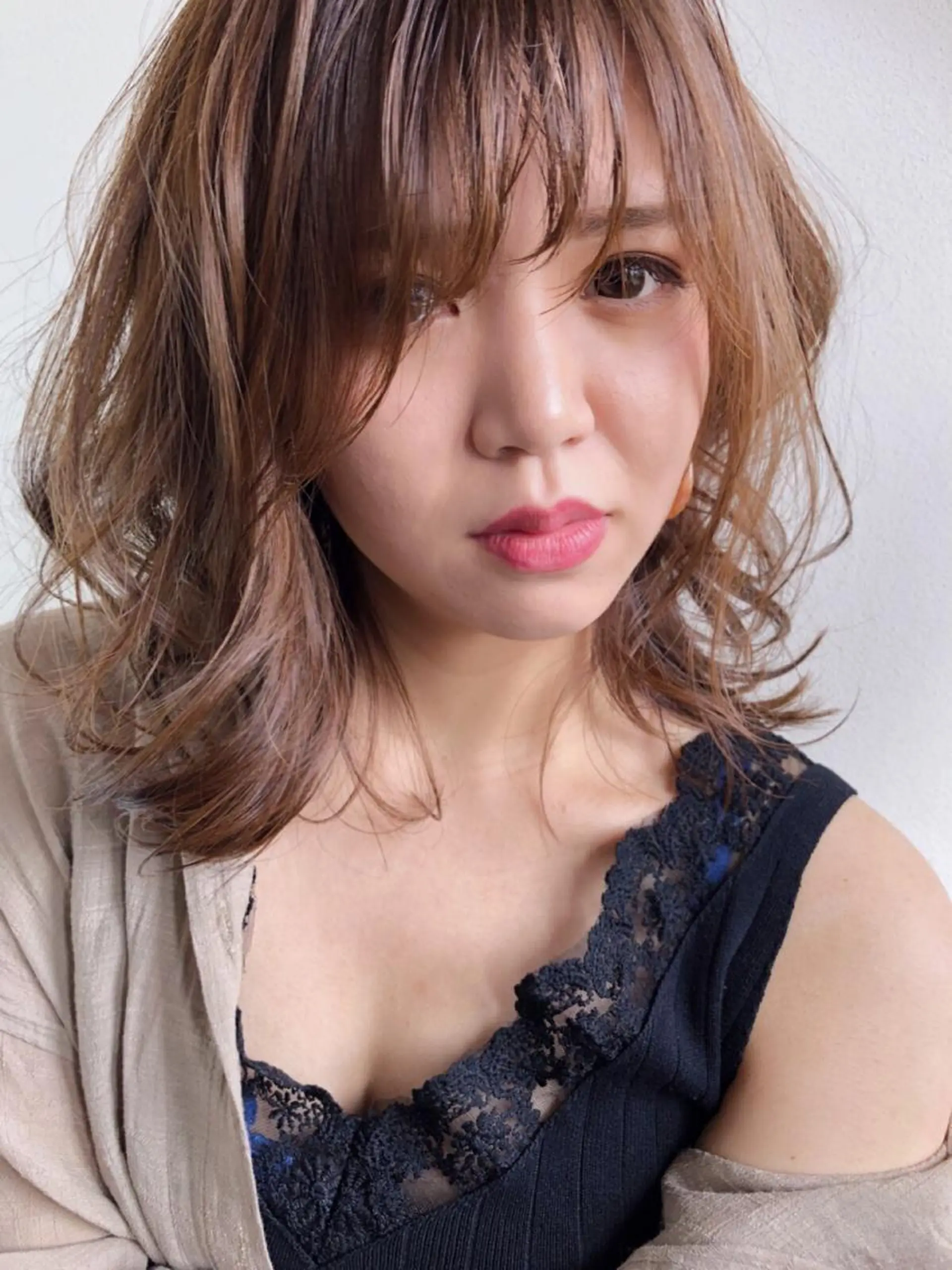 ミディアム カット ヘアカラー トリートメント Beauty Salon  peige所属・peige 斉藤✨大人ヘアー✨のヘアスタイル