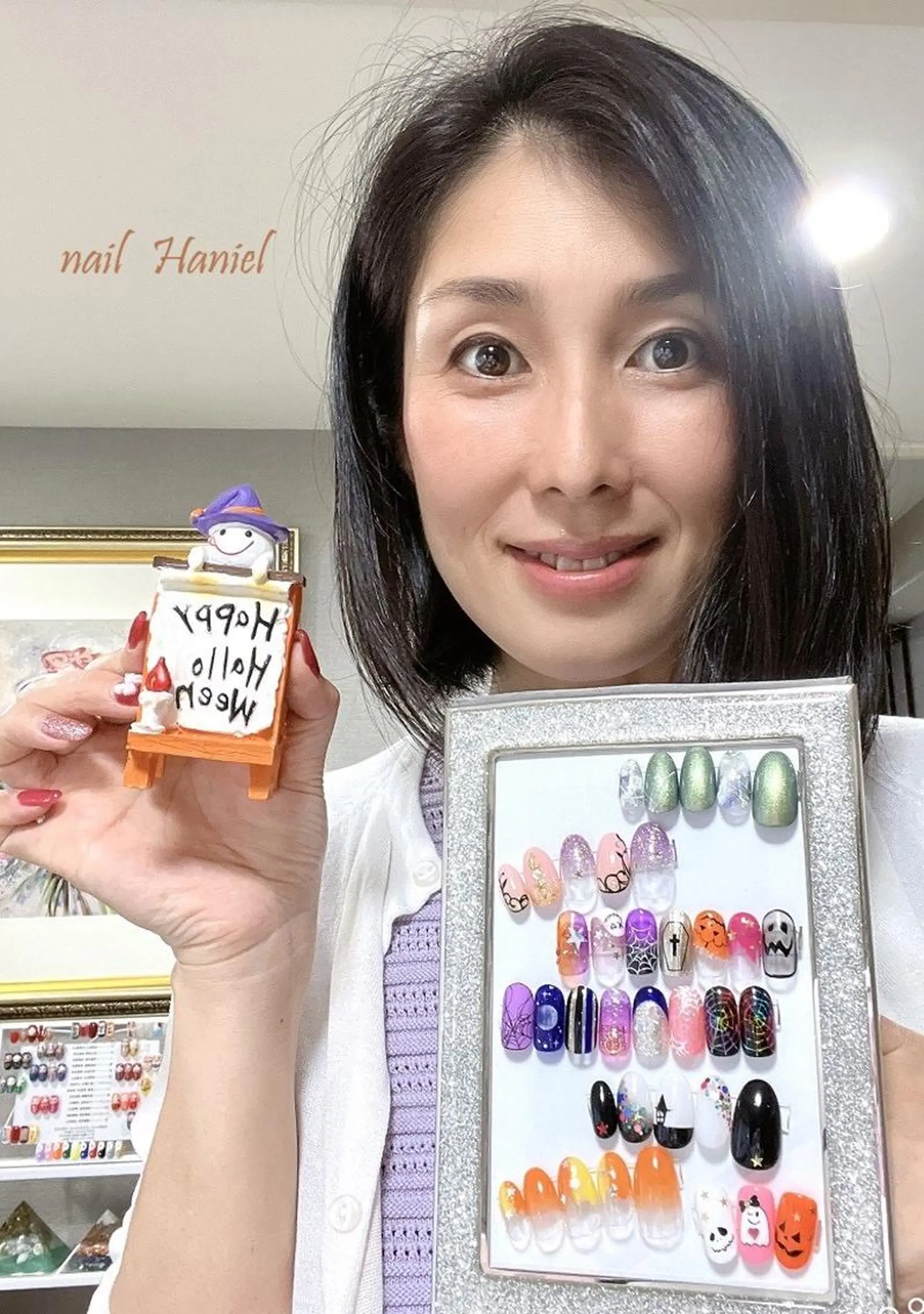 ネイル フットネイル ジェルネイル ハロウィン nail Haniel所属・半蔵門サロンハニエル 魅神 ちよのネイルデザイン