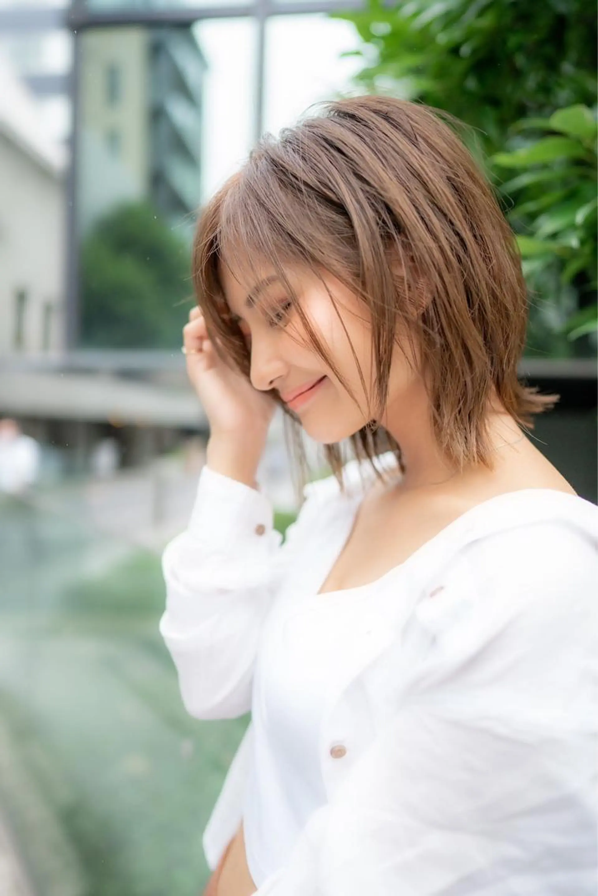 ミディアム カラー カット ヘアカラー トリートメント 🉐レイヤー/塩見 弘樹🉐渋谷のヘアスタイル