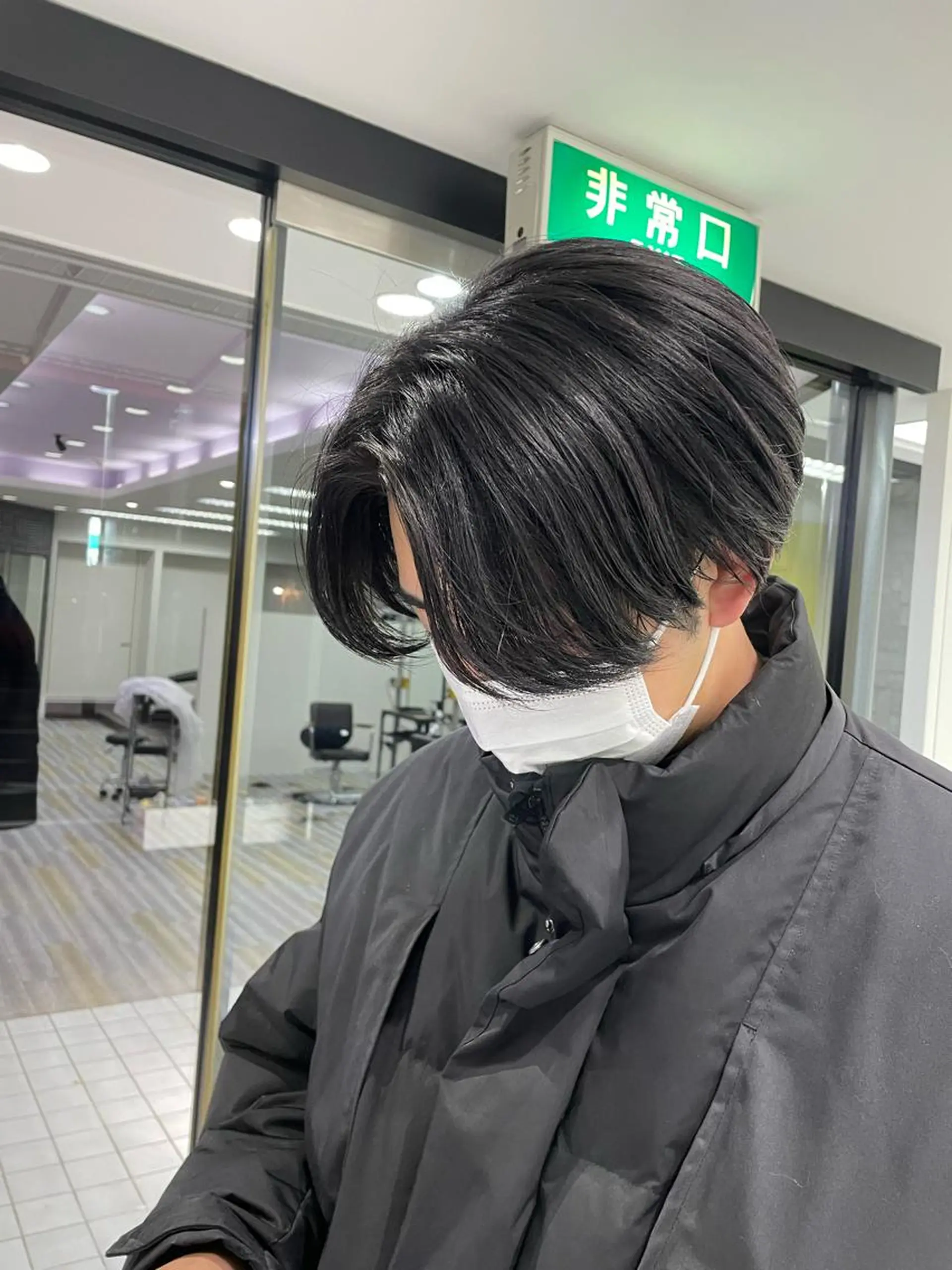 パーマ メンズ センターパート カット パーマ 【メンズ特化】岩瀬 武【メンズパーマ】のヘアスタイル