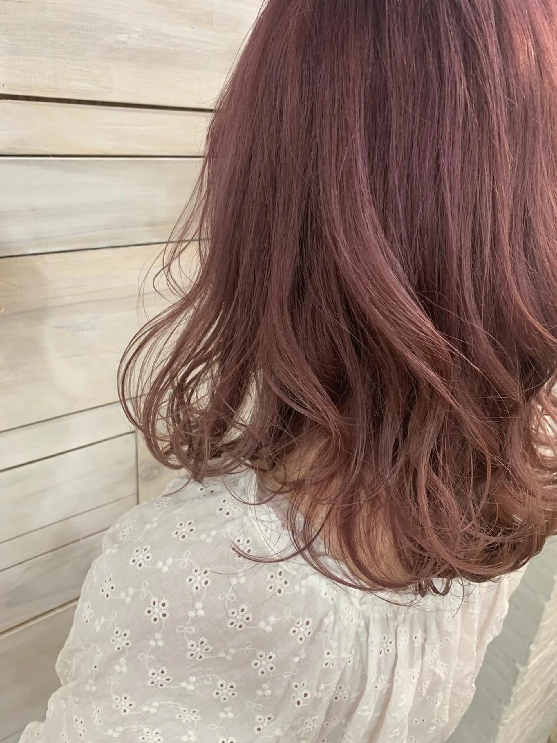 ミディアム カラー ハッシュカット/ボブ /レイヤー/彩奈のヘアスタイル