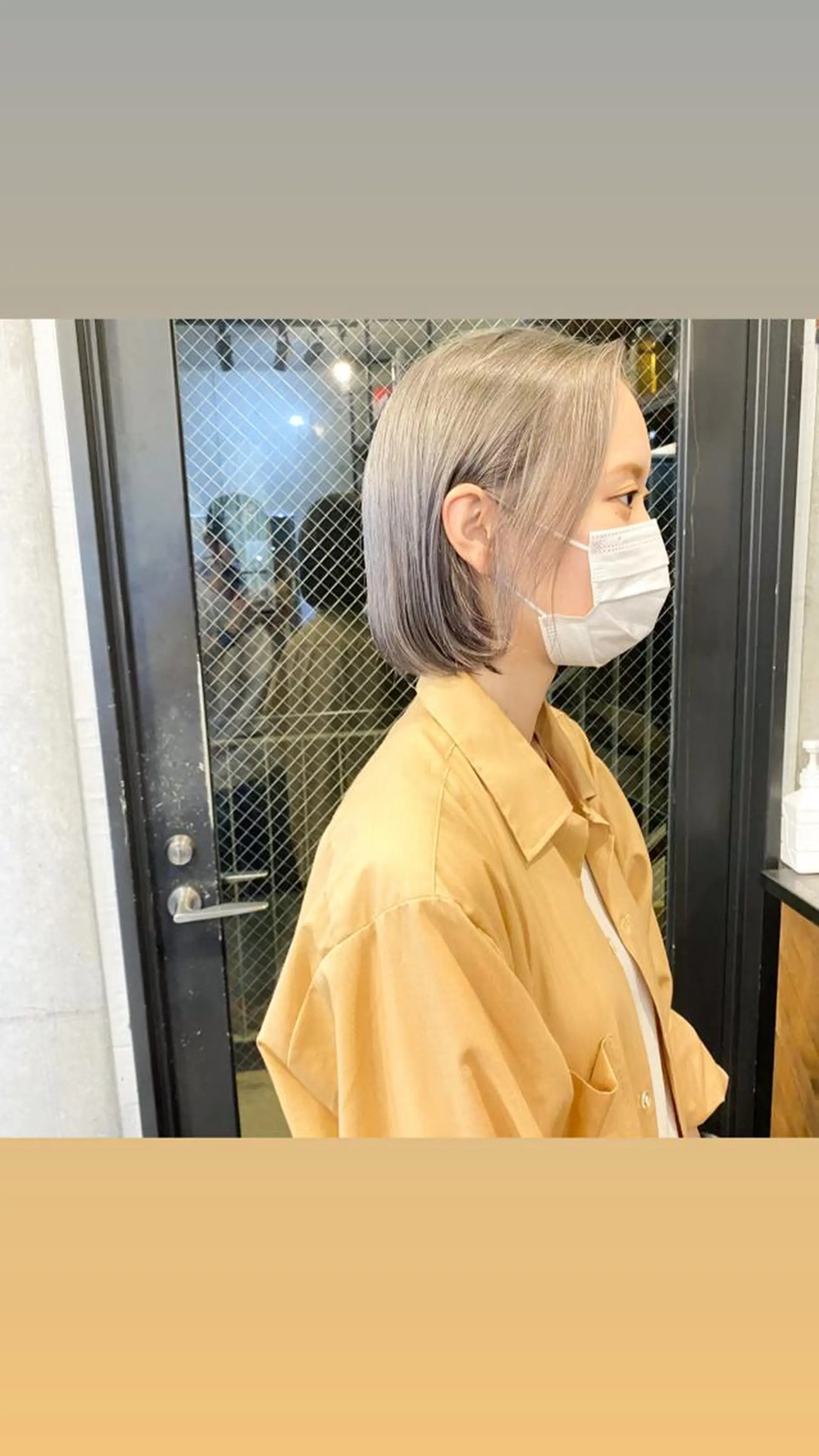 ショート カラー 艶髪ブリーチ 永井竜也のヘアスタイル
