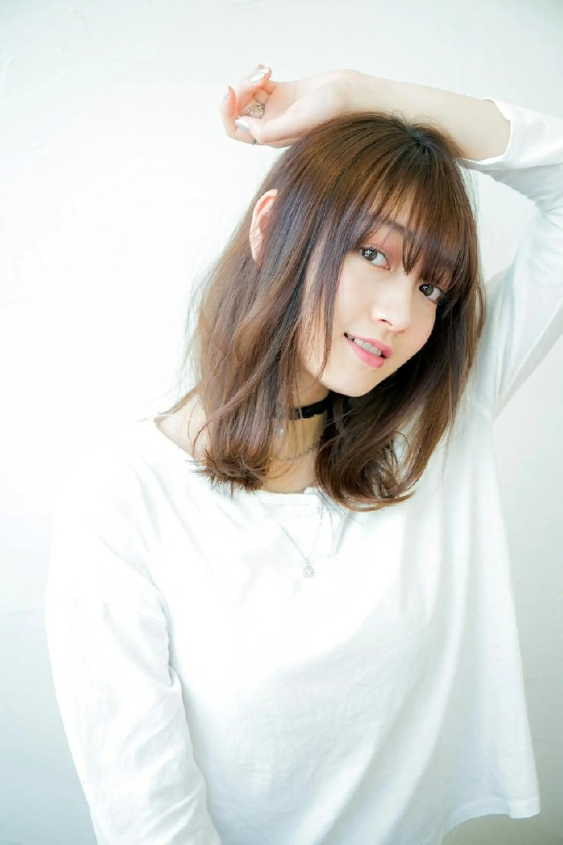 ミディアム トリートメント カット ヘアカラー grandage 北千住のヘアスタイル