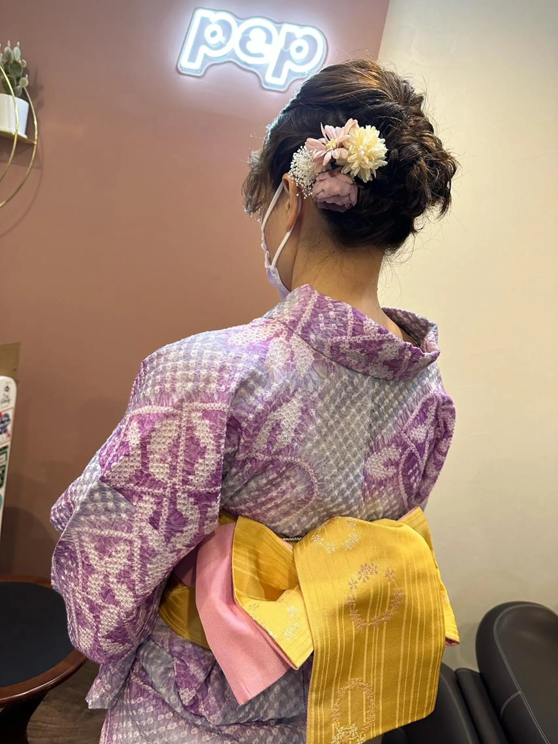 ショート ヘアアレンジ ボブ 浴衣 着付け pep所属・pep natsumiのヘアスタイル