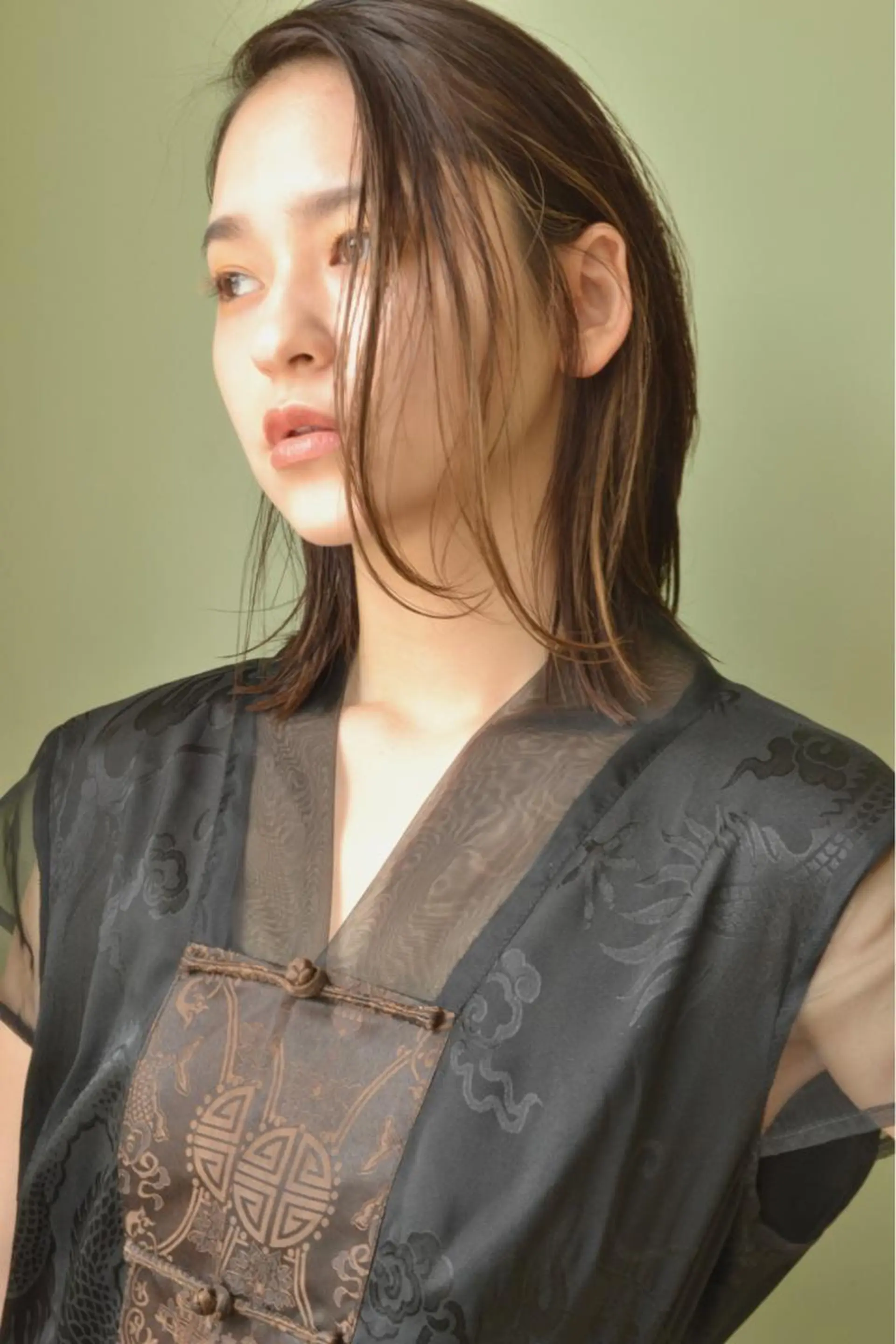 セミロング カラー ハイライトカラー ボブ ハイライト ブリーチ/レイヤー 🌻Mutsumiのヘアスタイル