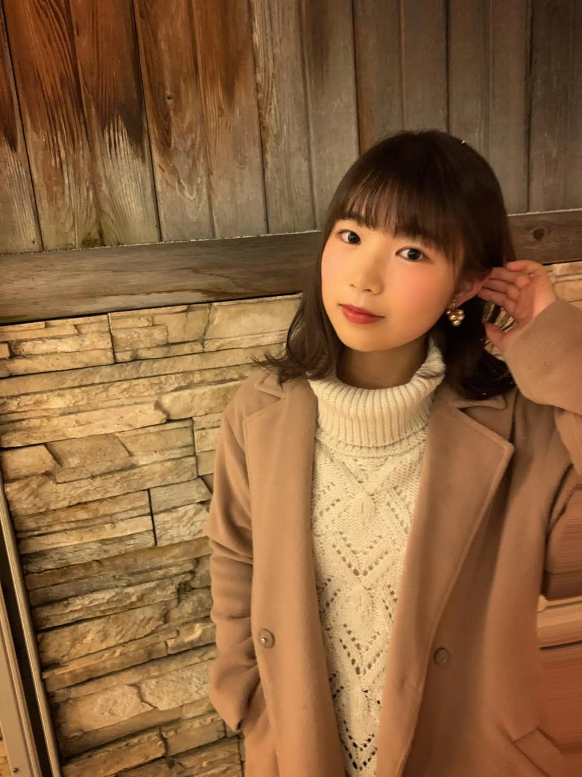 セミロング カット ヘアカラー トリートメント Pēji所属・松村 総のヘアスタイル