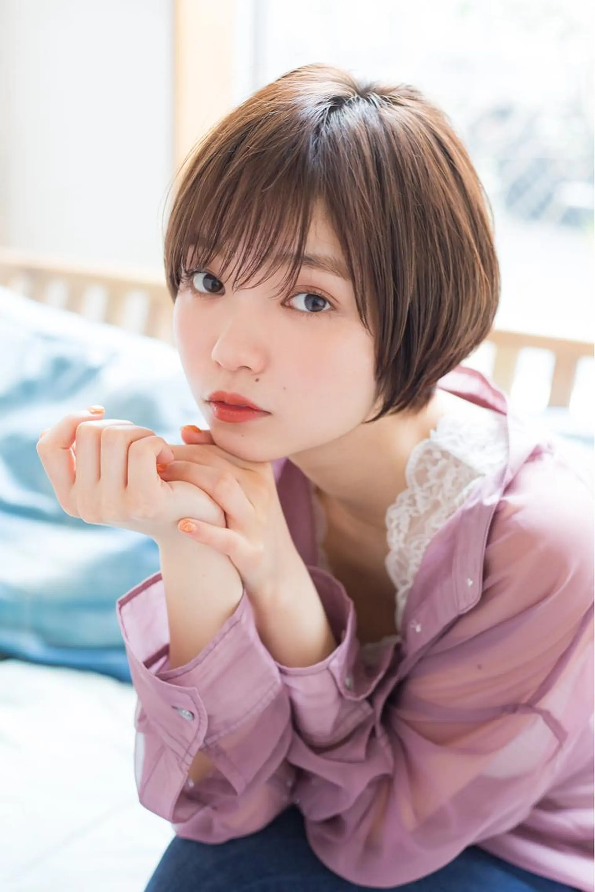 ショート ショートヘア カット ヘアカラー chama レイヤーカットのヘアスタイル