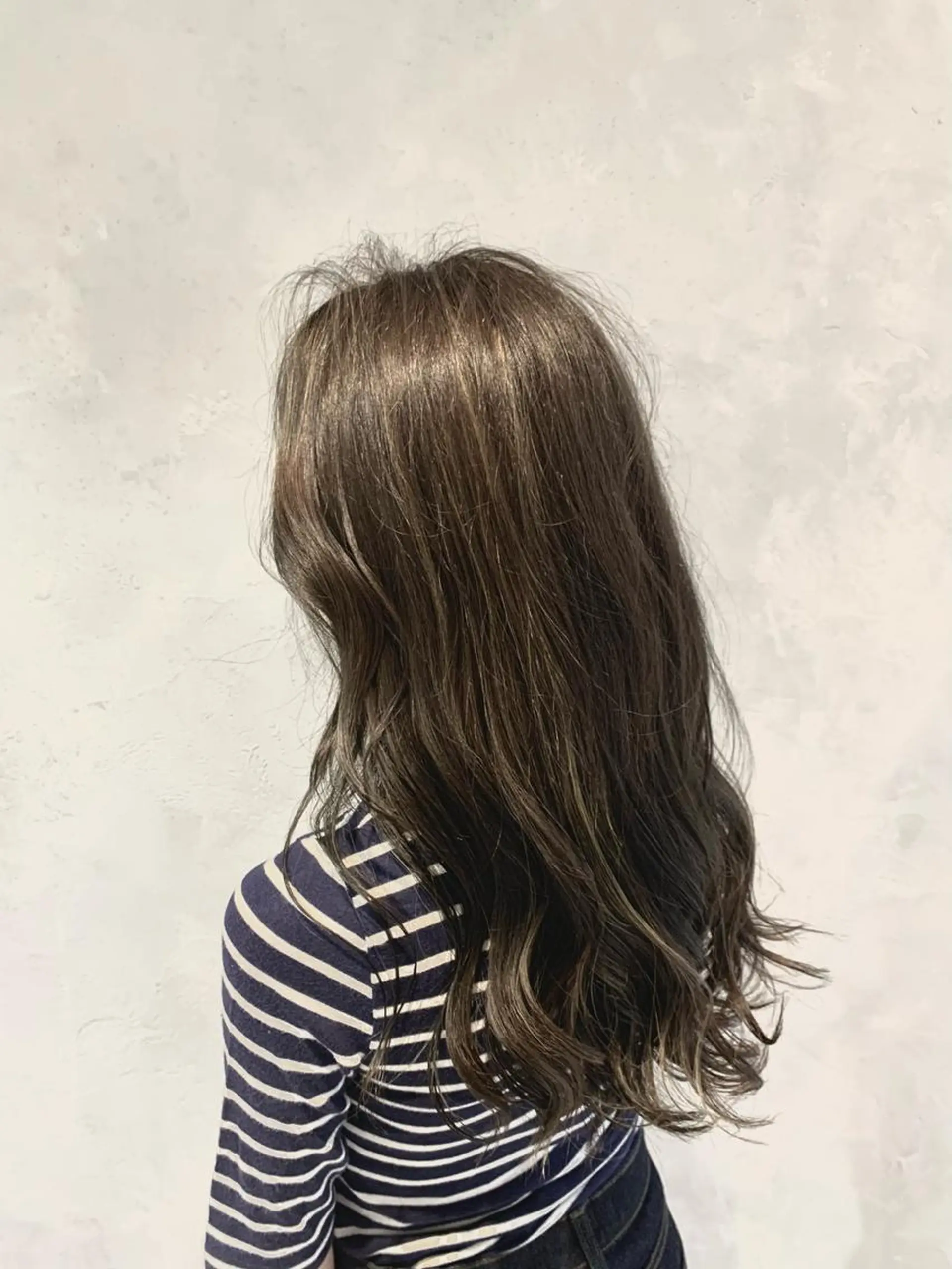 ロング ハイライト 髪質改善ストレート アオヤギのヘアスタイル