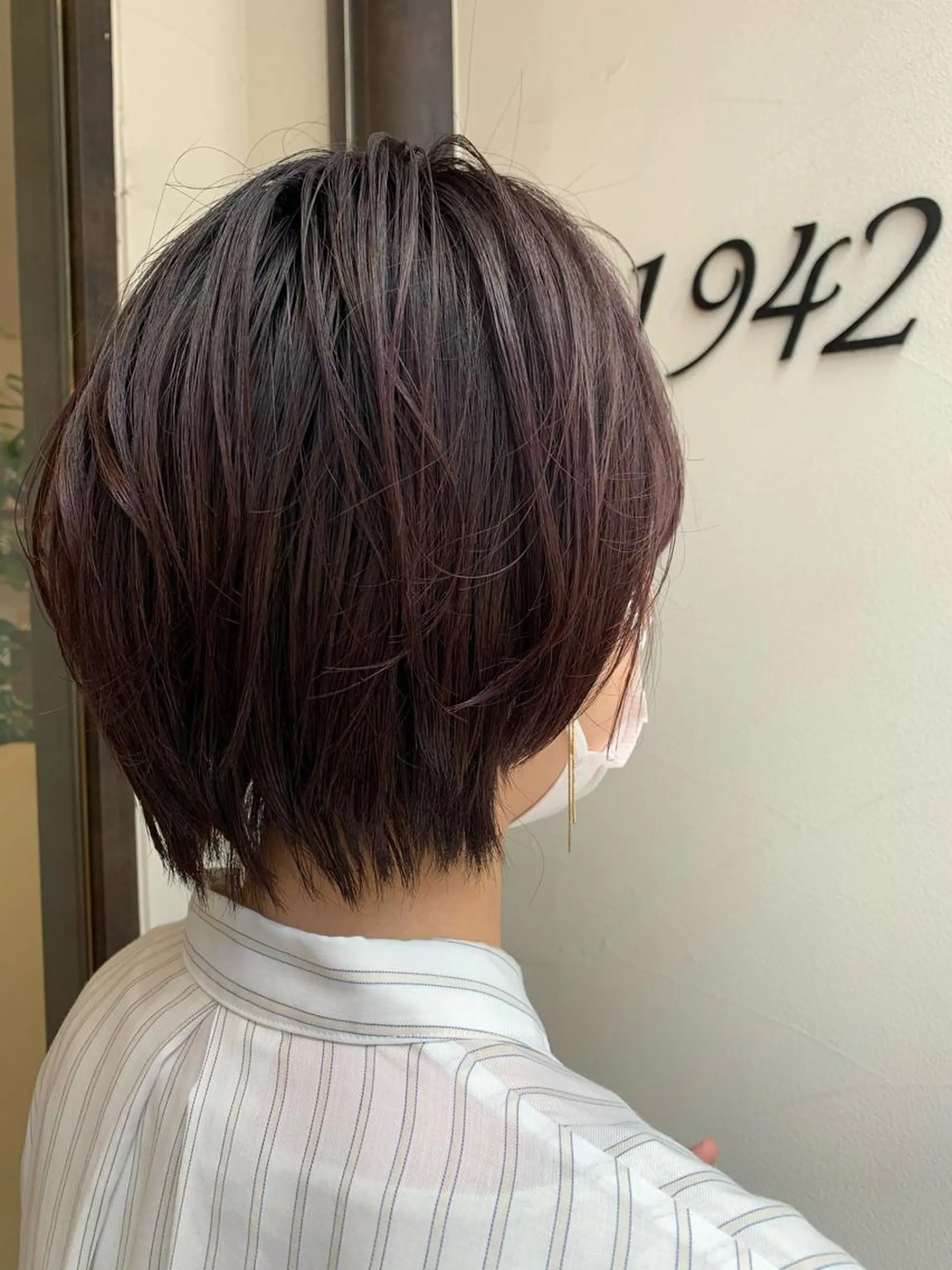 ショート カラー ラベンダーカラー ラベンダーピンク ピンクカラー 田畑 優希のヘアスタイル