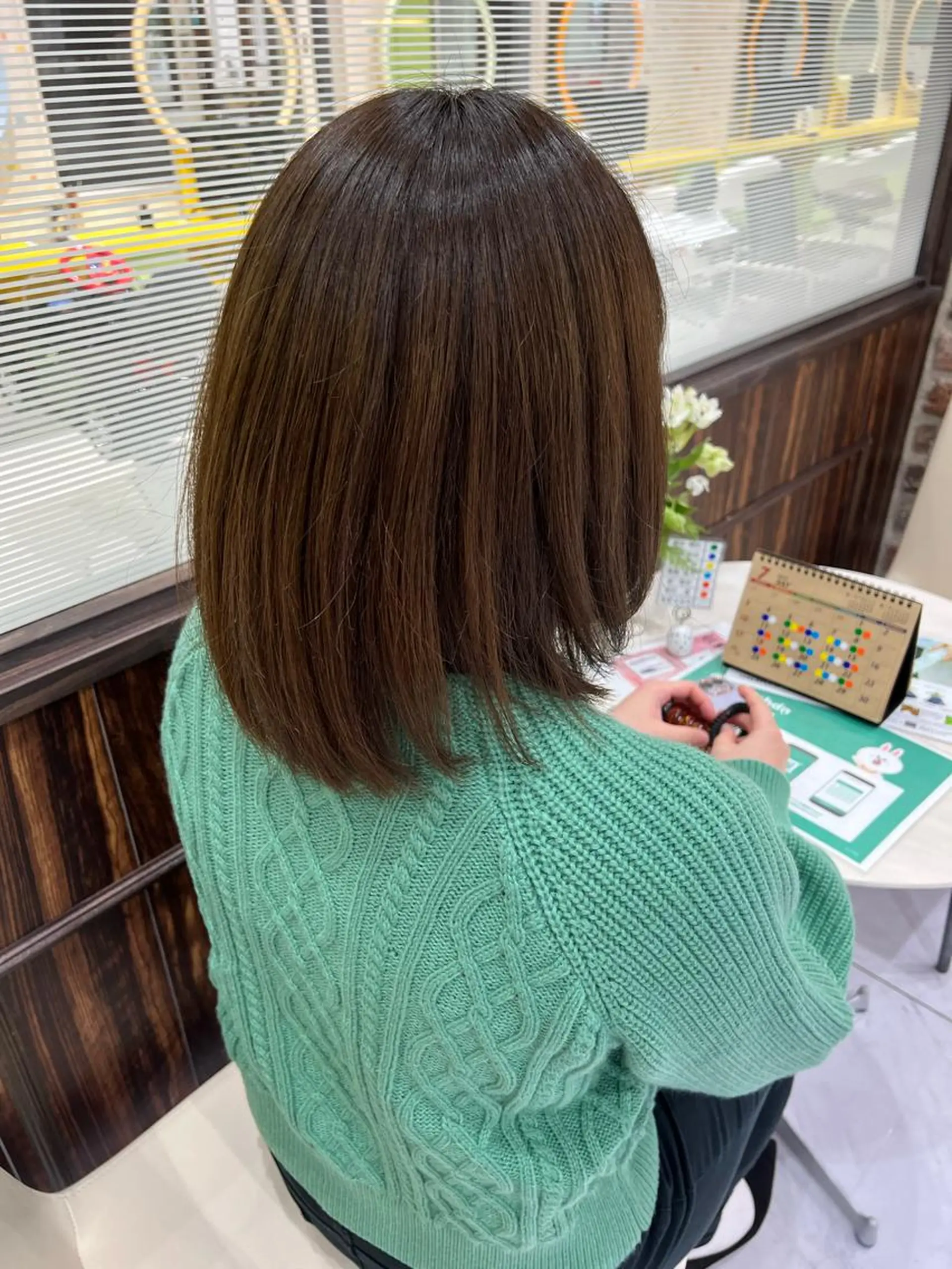 ミディアム あんどう ゆうかのヘアスタイル