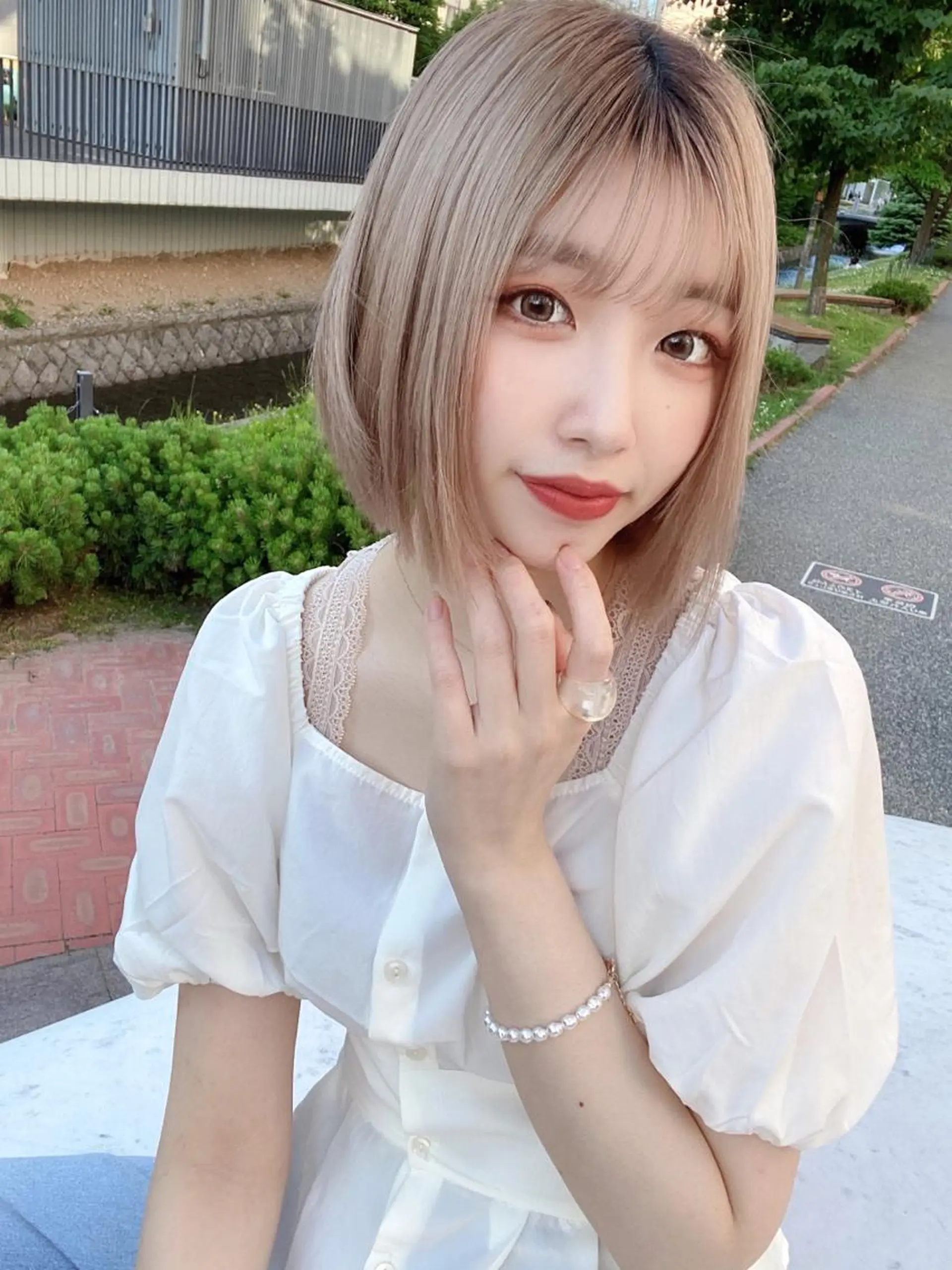 カラー ハイトーンカラー 韓国ヘア/艶髪🎀 宮川みほのヘアスタイル