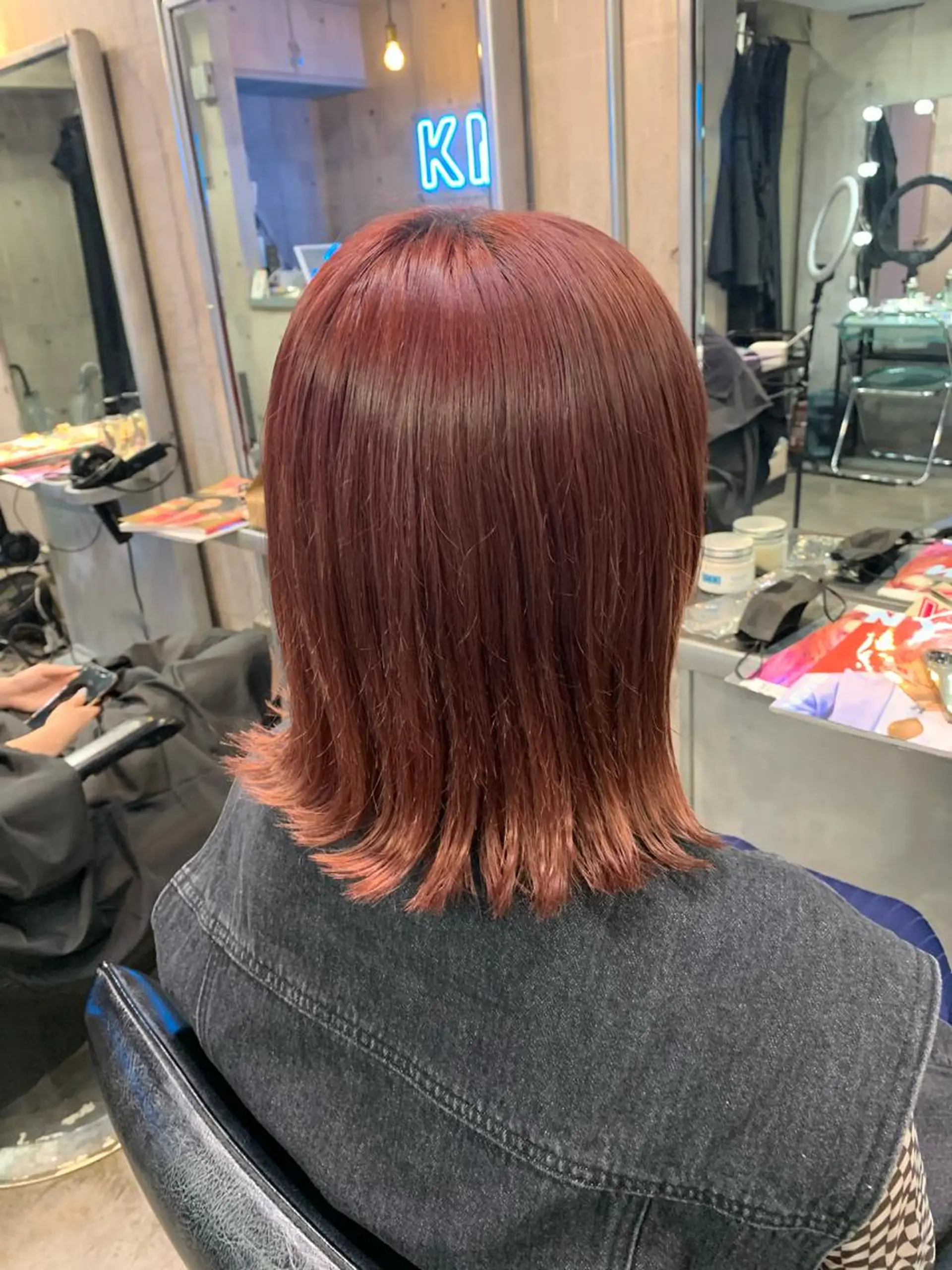 カラー ハイトーン/メンズ/ ウルフ特化 小松のヘアスタイル