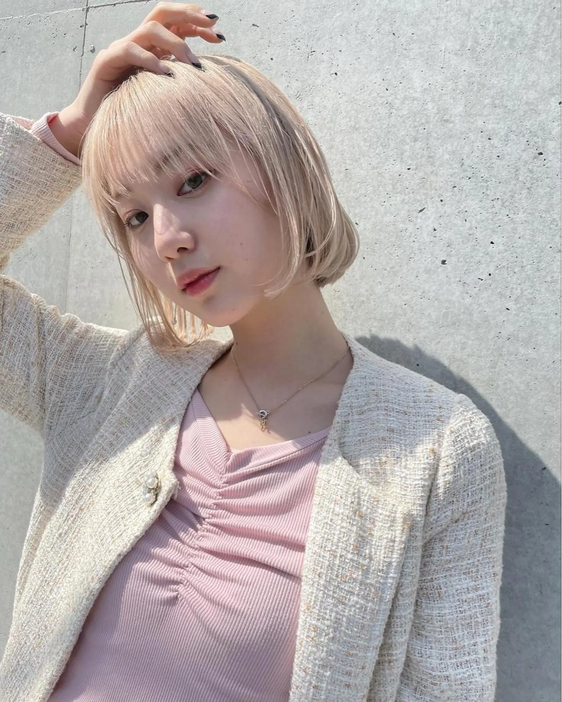 ショート カラー 顔周りカット× 髪質改善【リョウ】のヘアスタイル