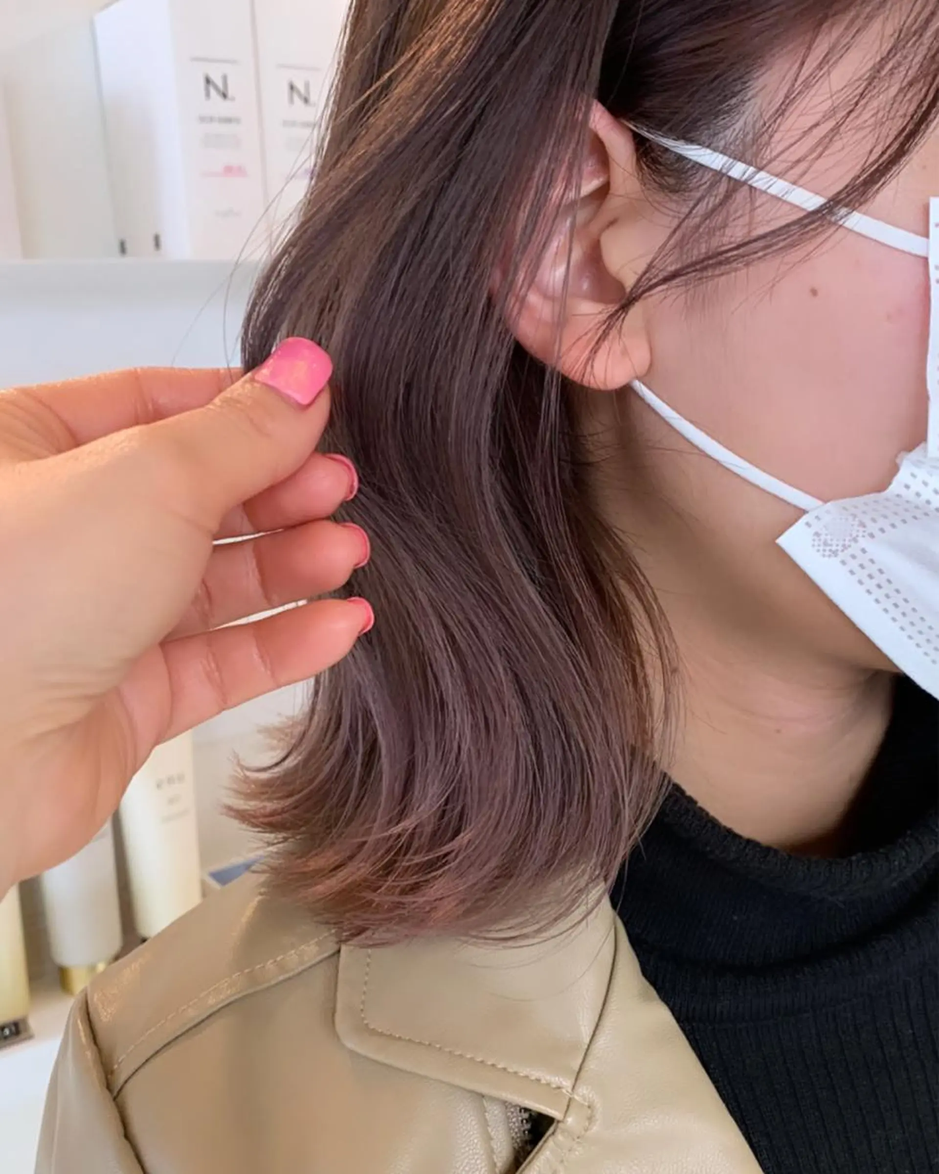 ミディアム ヘアカラー トリートメント 🎀透明感カラーෆ 🪄Maikoのヘアスタイル