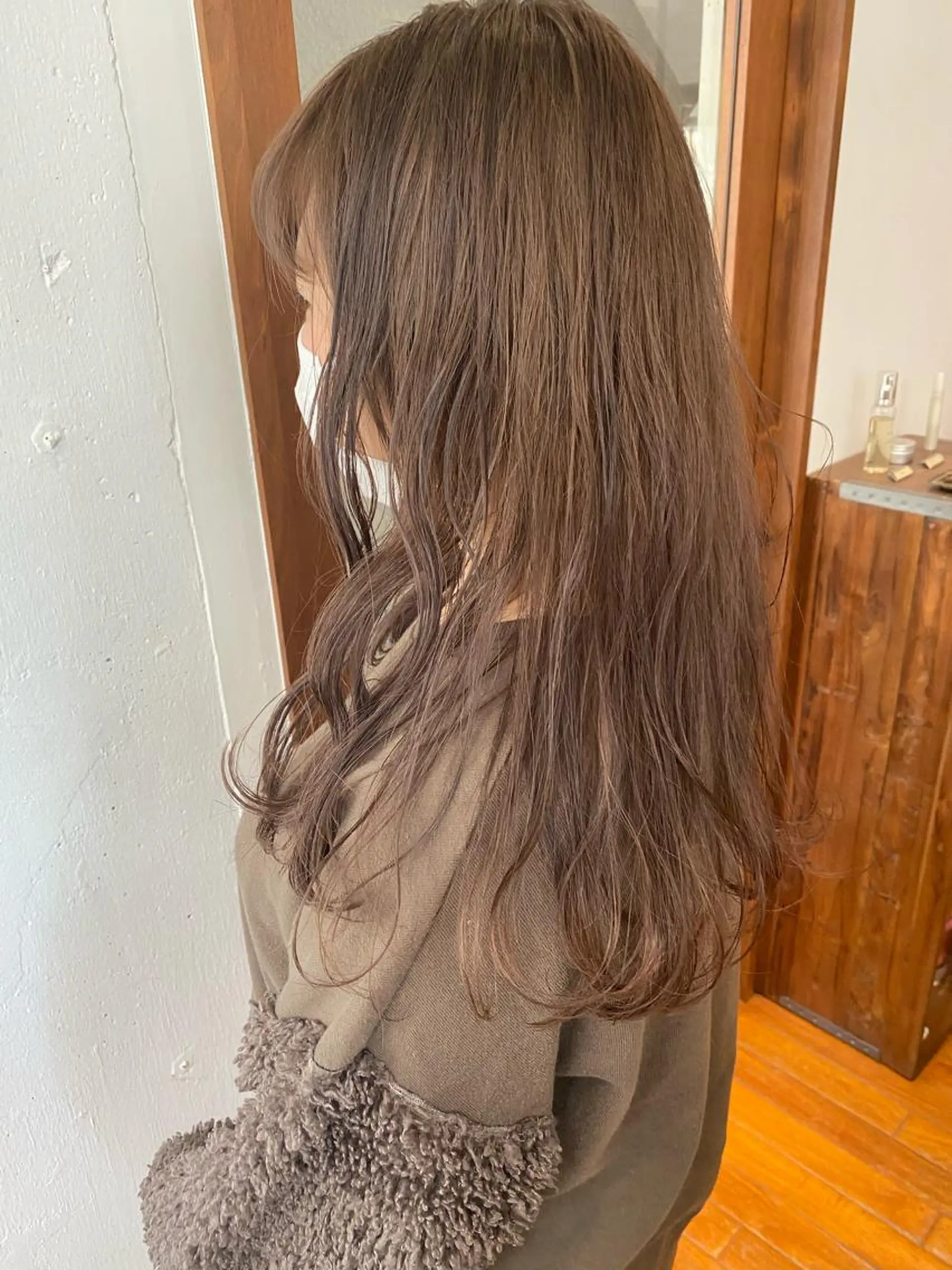 ミディアム カラー IVORY.所属・🟩くすみベージュ/ ショート/ボブ/大司のヘアスタイル