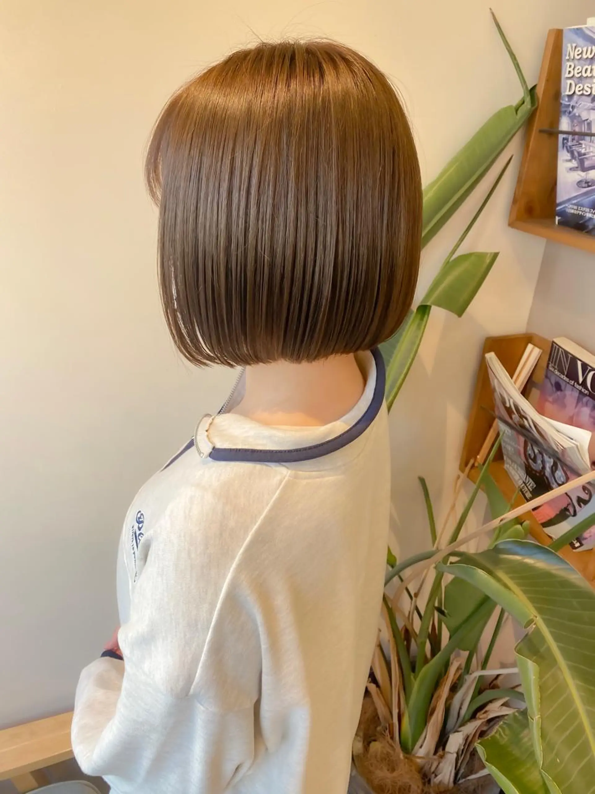 ショート カット ヘアカラー トリートメント ボブ韓国風レイヤー 錦糸町/畠中ケントのヘアスタイル