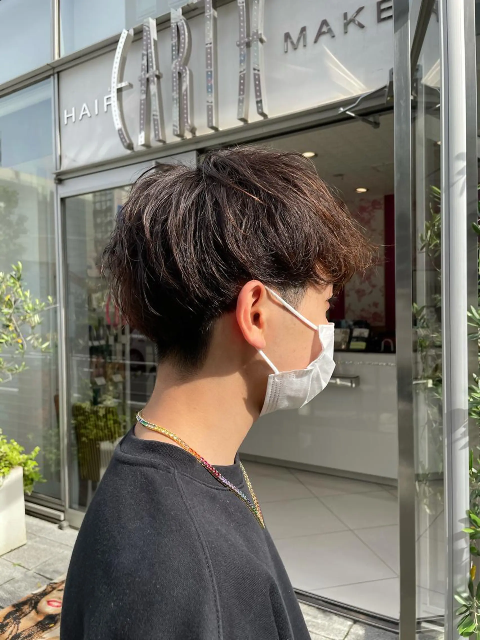 ショート メンズ 大野 輝のヘアスタイル