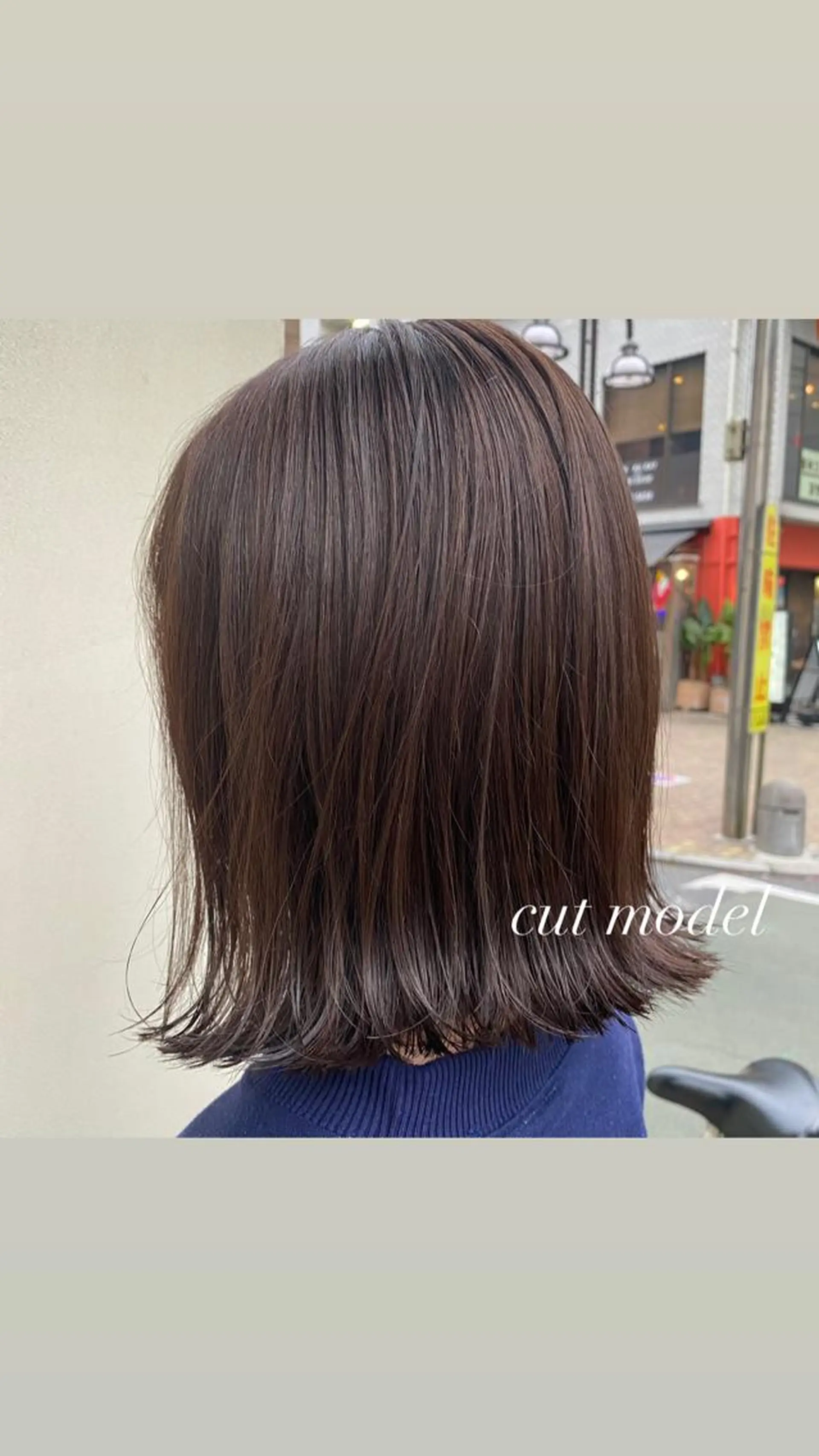 ショート 切りっぱなしボブ ボブ 艶カラー/韓国風ヘア 💎shioneのヘアスタイル