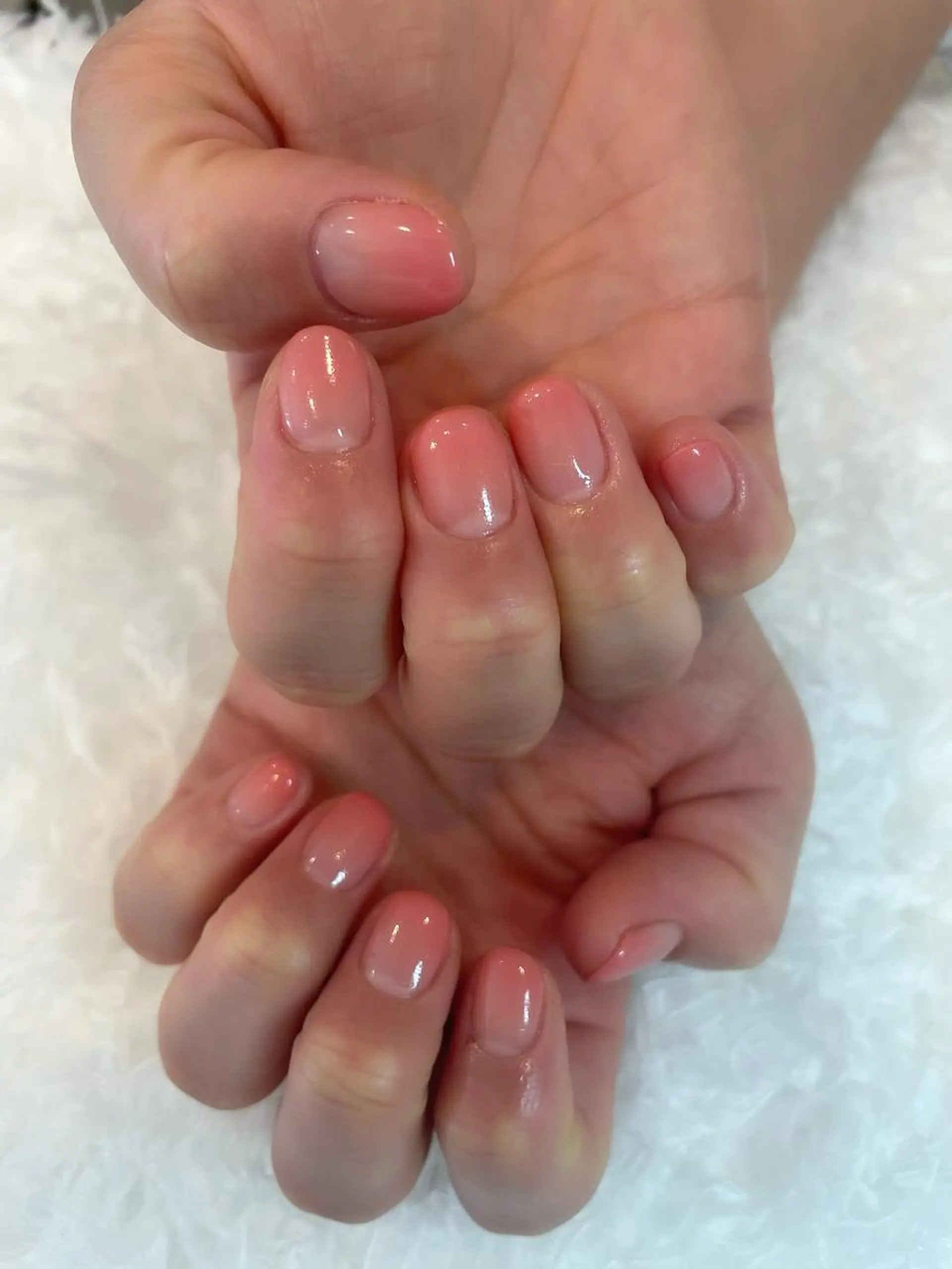 ネイル グラデーション オレンジ ささき れいなのネイルデザイン