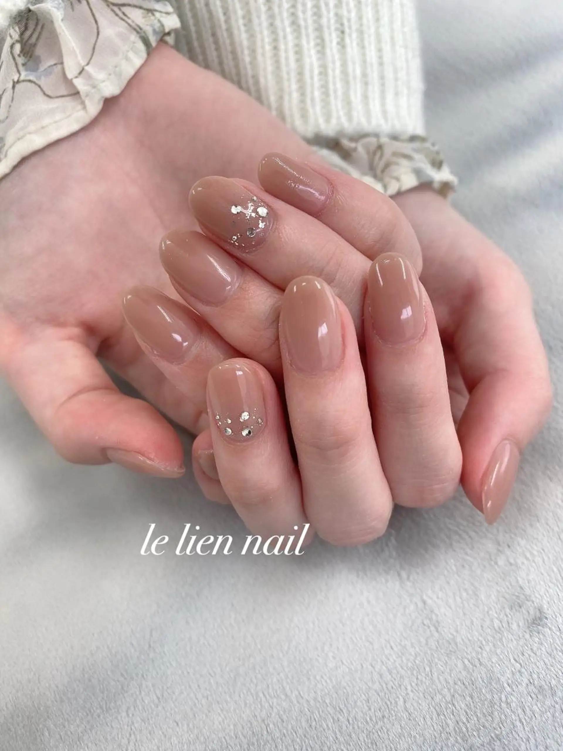 ネイル アートネイル ワンカラーネイル ハンドネイル le lien nailのネイルデザイン