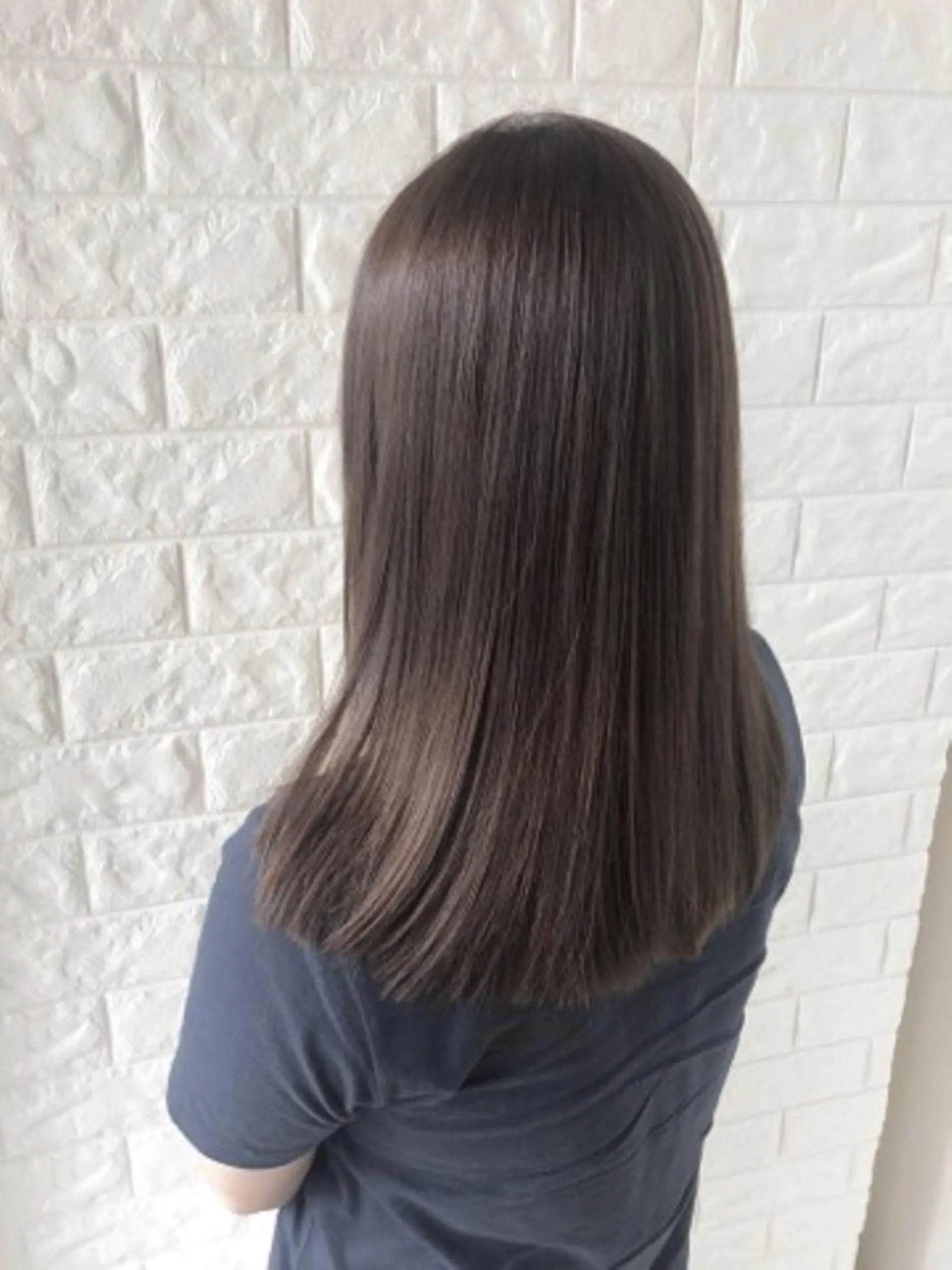 セミロング 縮毛矯正/髪質改善 主税巧一のヘアスタイル