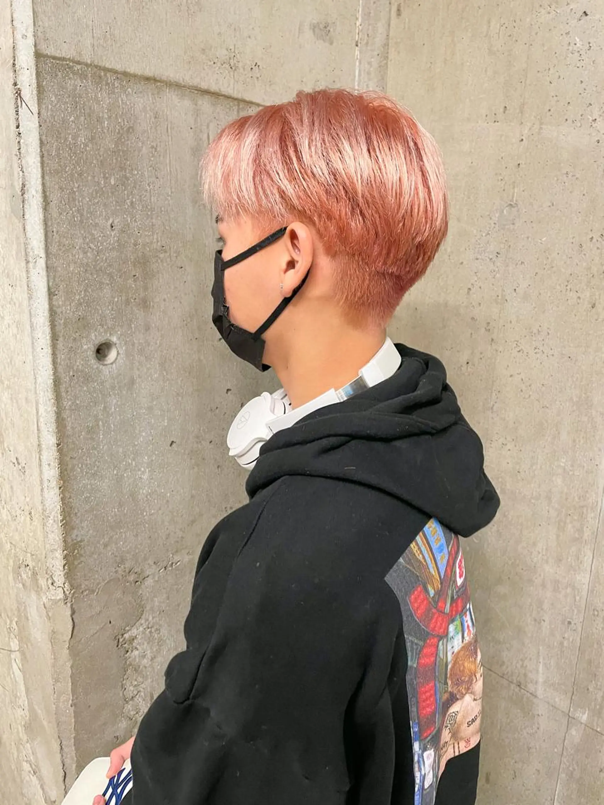 ショート カラー パーマ/レイヤー 岩山丈一郎のヘアスタイル