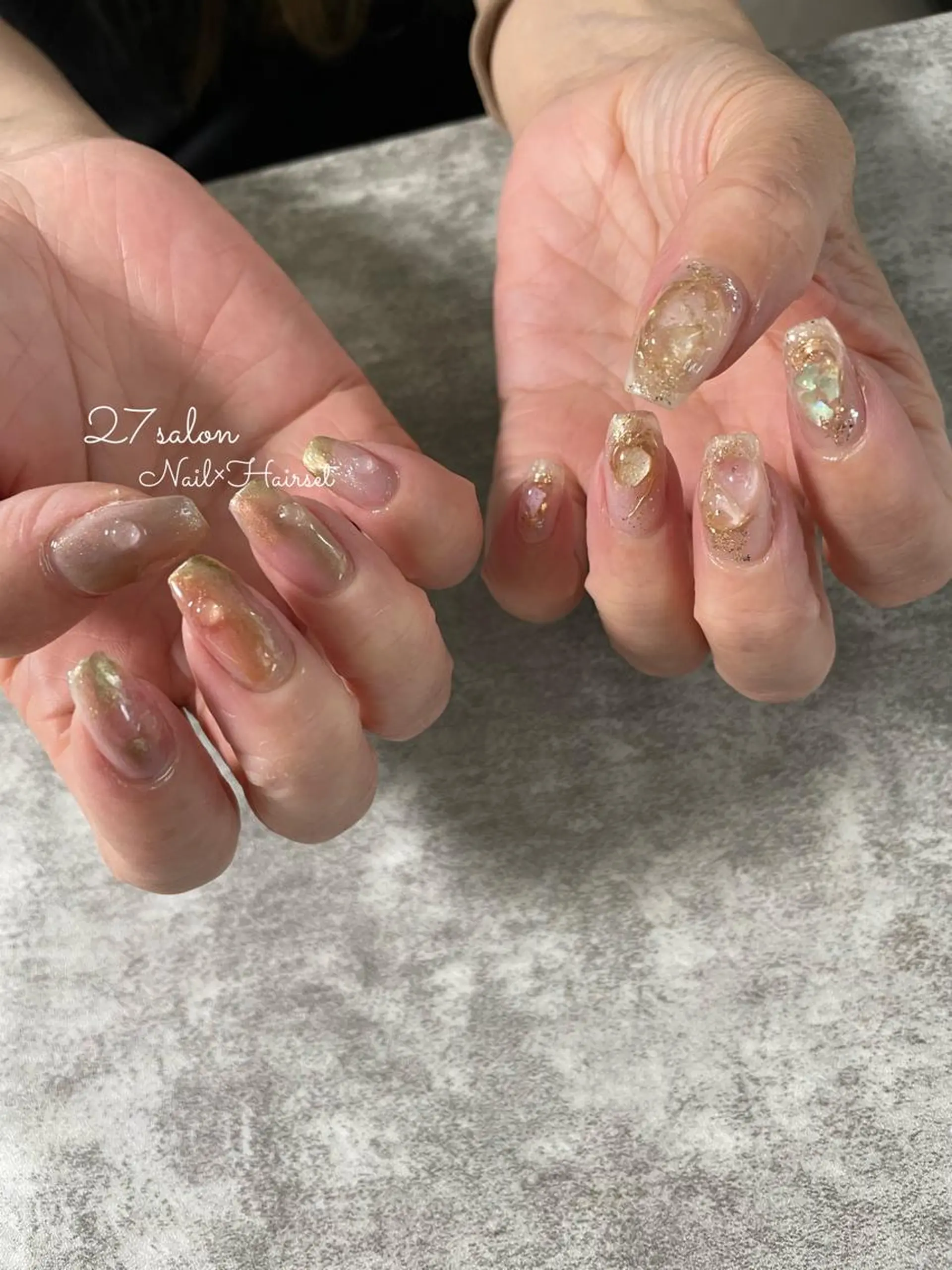 ネイル クリアネイル ストーンネイル 夏ネイル 27salon yuinaのその他イメージ