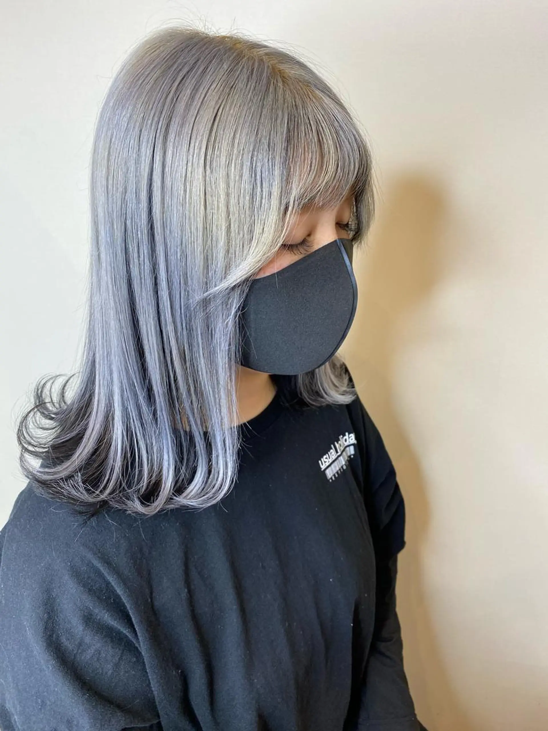 セミロング カラー ✴︎ヒラガカナ✴︎ ECLAT HAIRのヘアスタイル