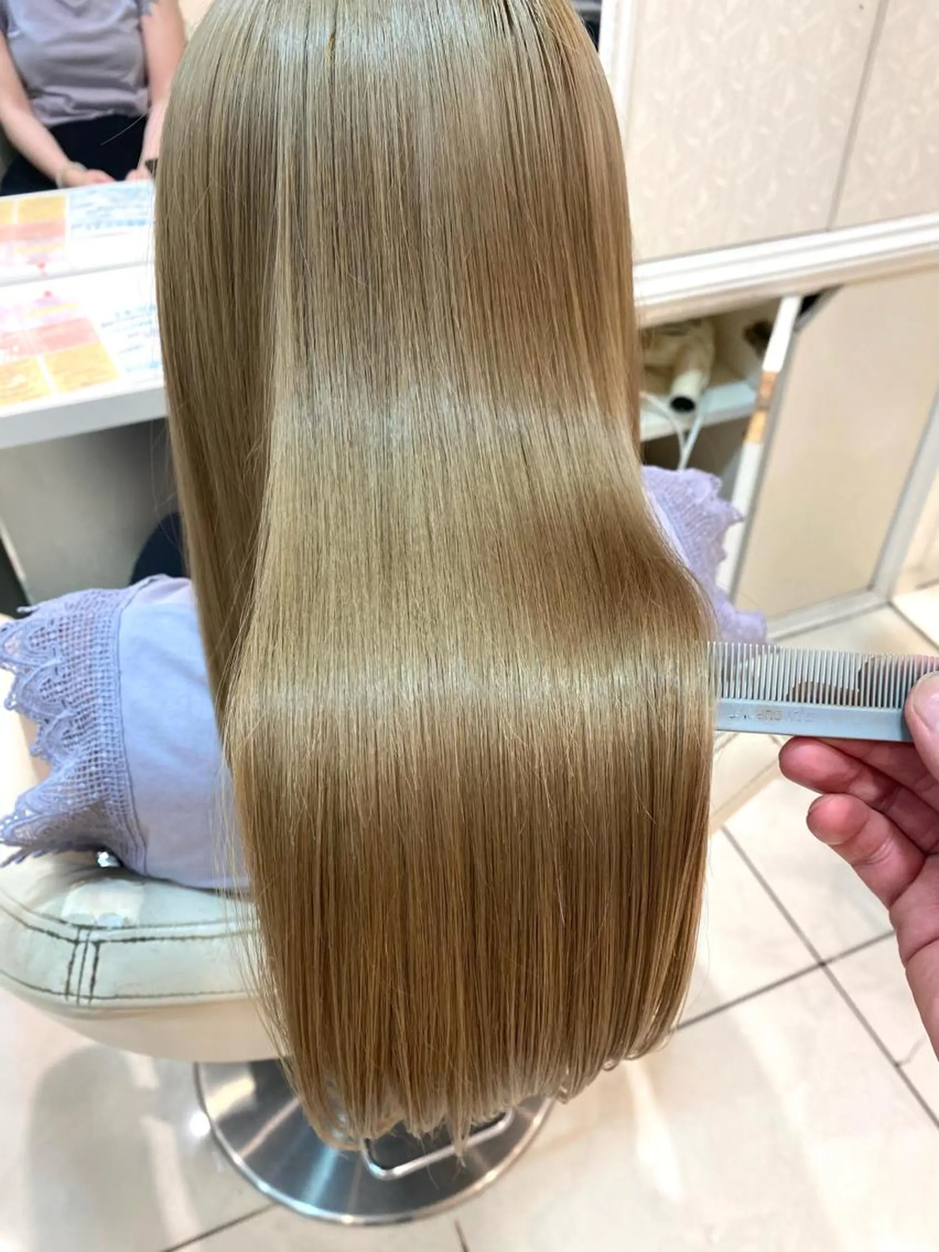 ロング カット 縮毛矯正 💎髪質改善/縮毛矯 正特化💎鈴木一寿のヘアスタイル