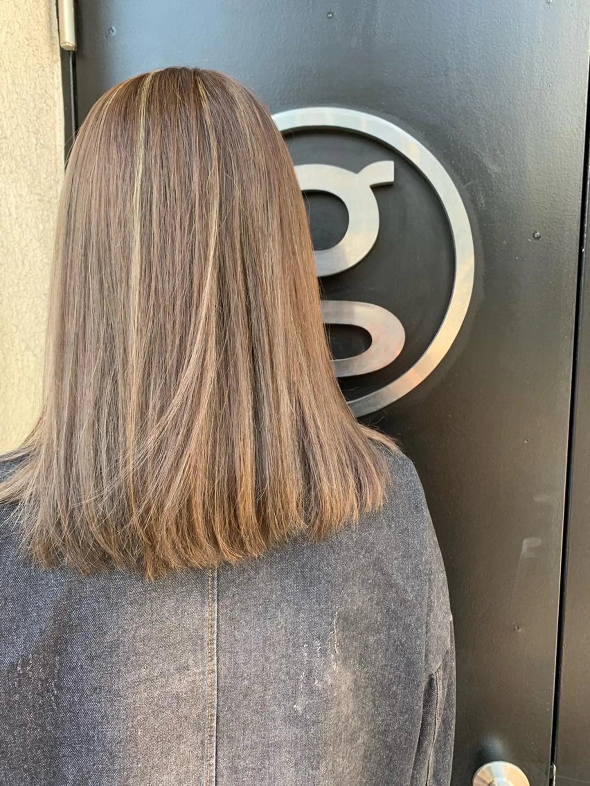 セミロング ハイライト カット ヘアカラー トリートメント 萌花 moeka /韓国/レイヤーのヘアスタイル